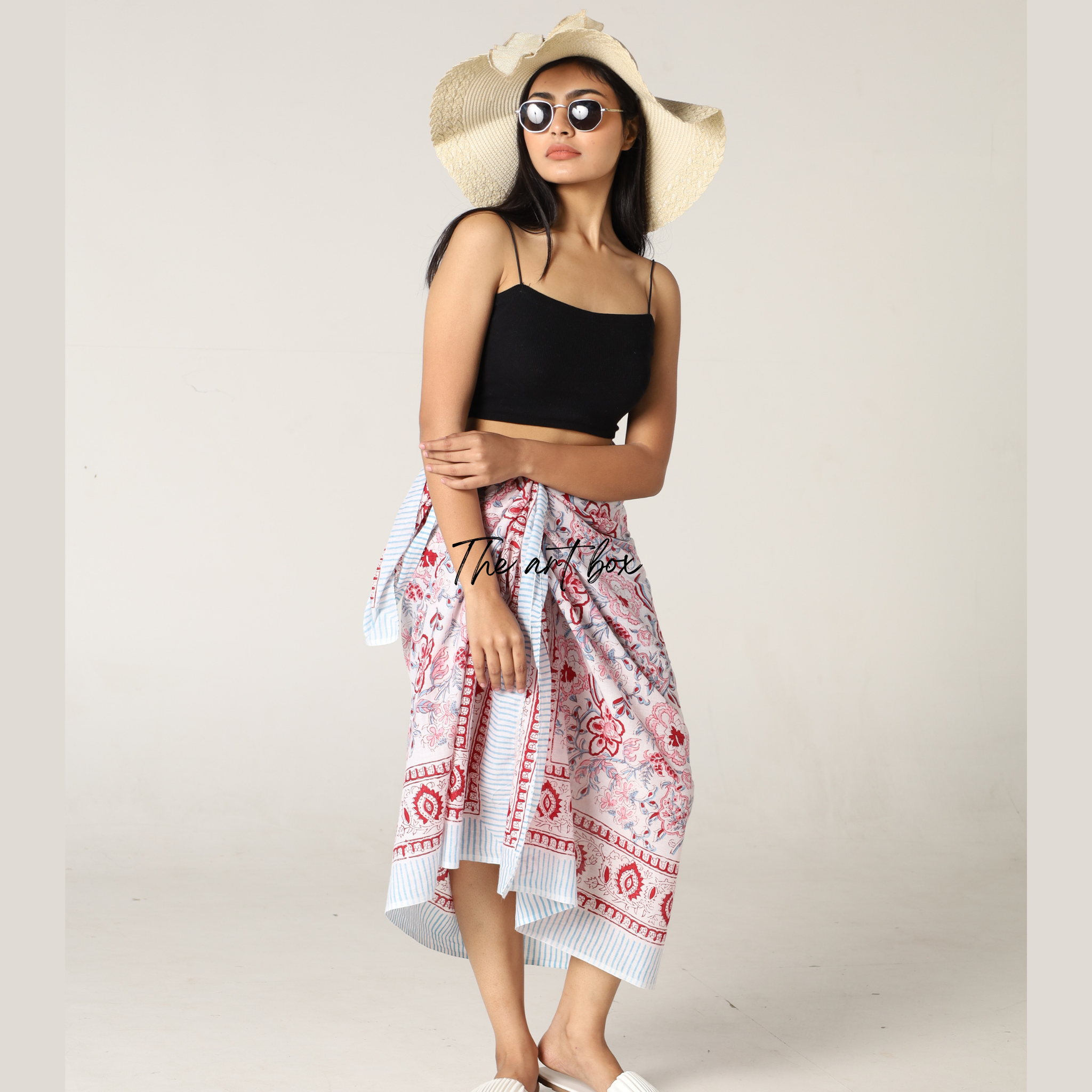 Wildflower Whimsy: Floral Sarong Cover-Up