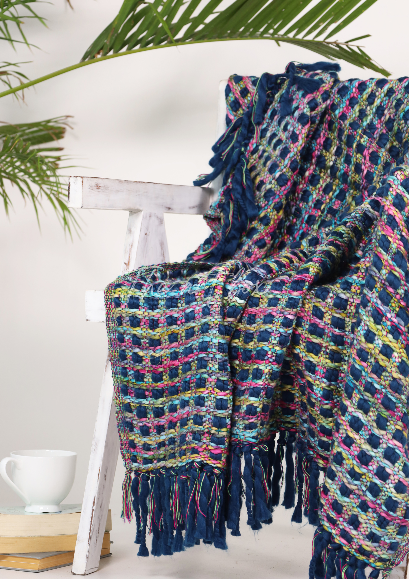 Blue Handwoven Throws