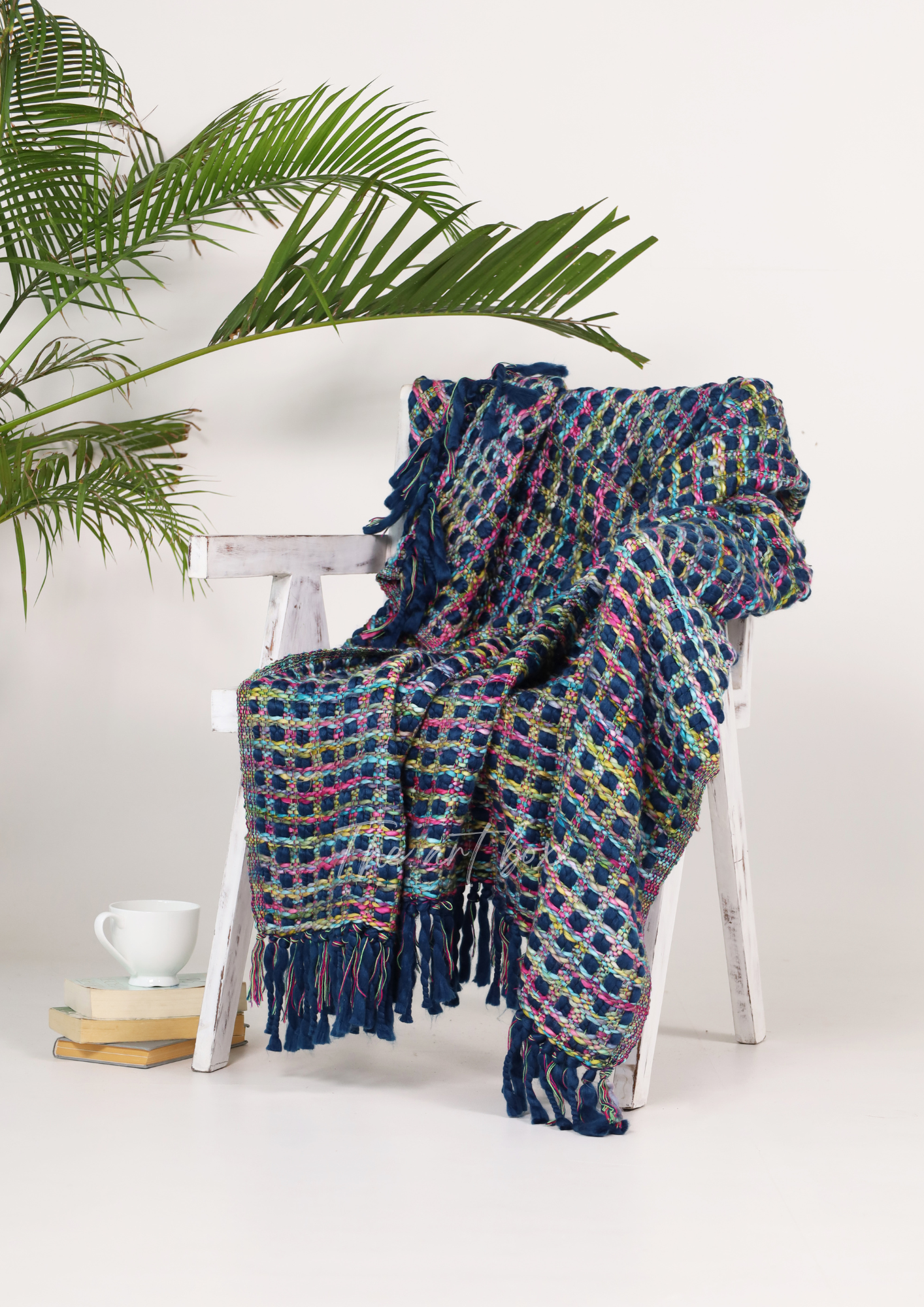 Blue Handwoven Throws