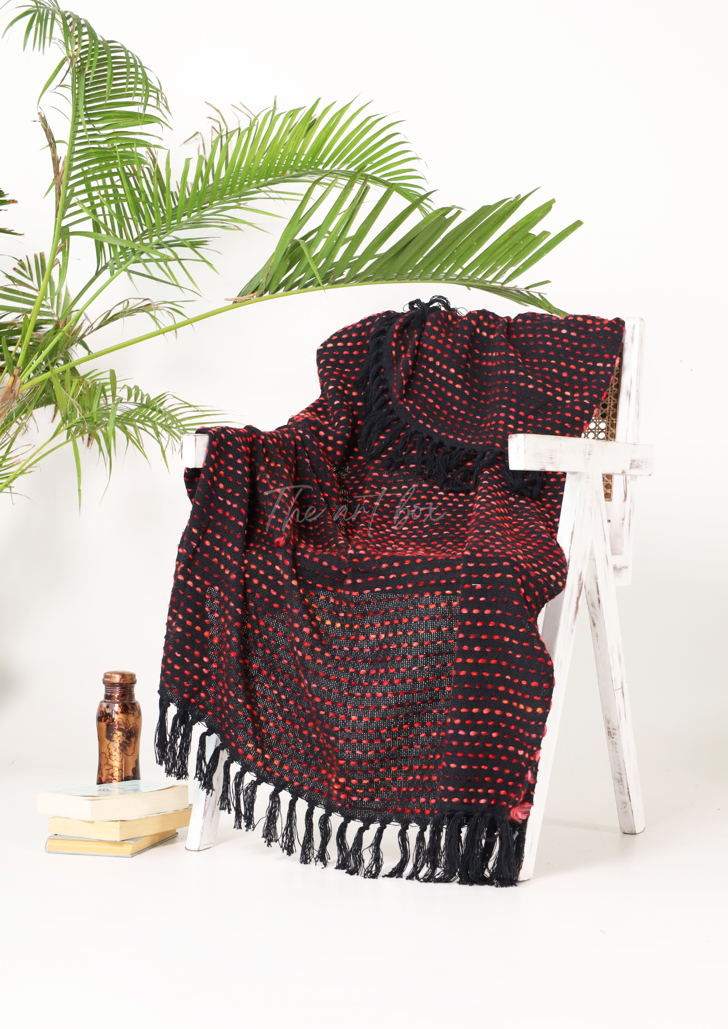 Red Handwoven Throws