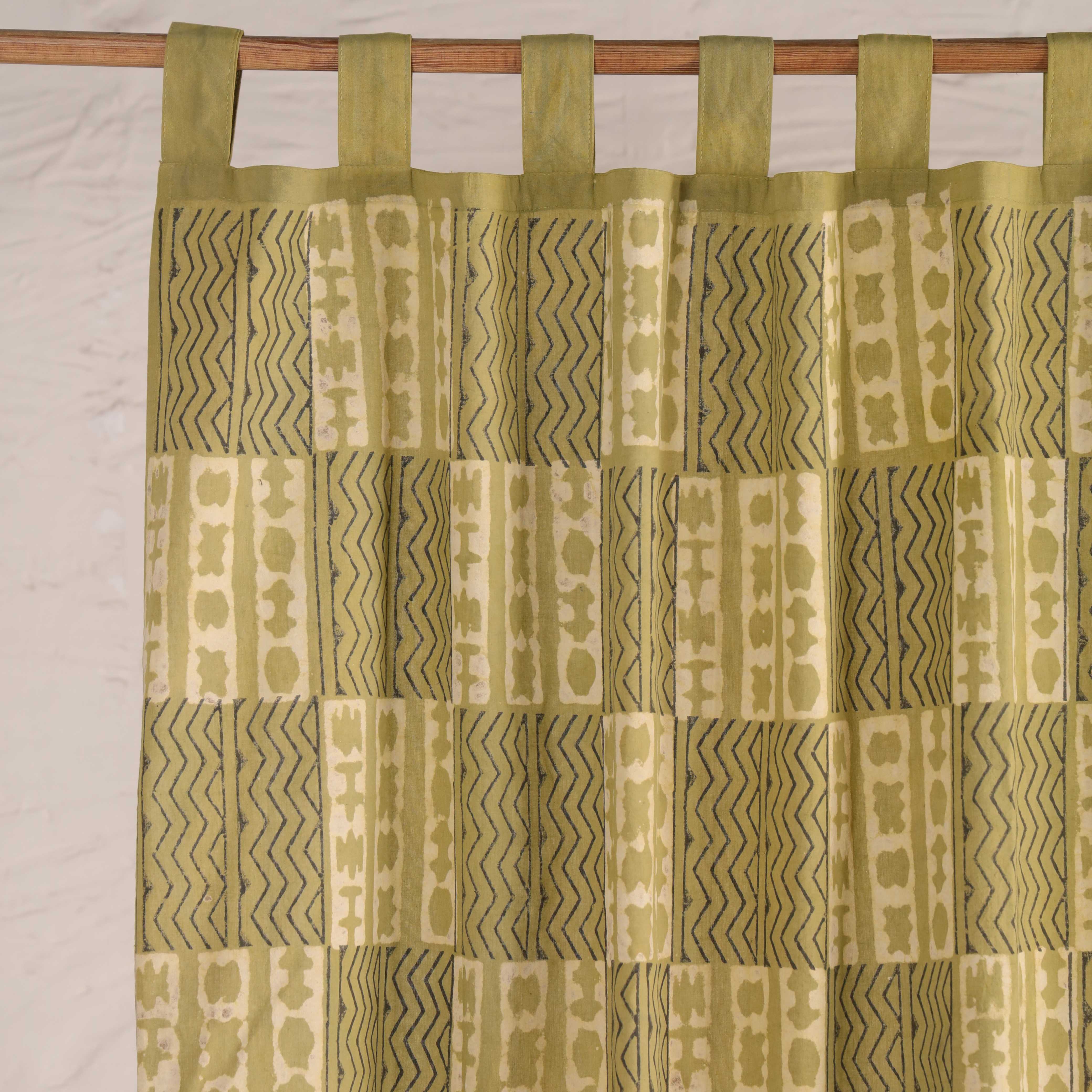 Premium 100% Cotton Floral Window Curtain – Single Panel Modern Orange Lily Print Tab Top Drapes for Living Room & Bedroom