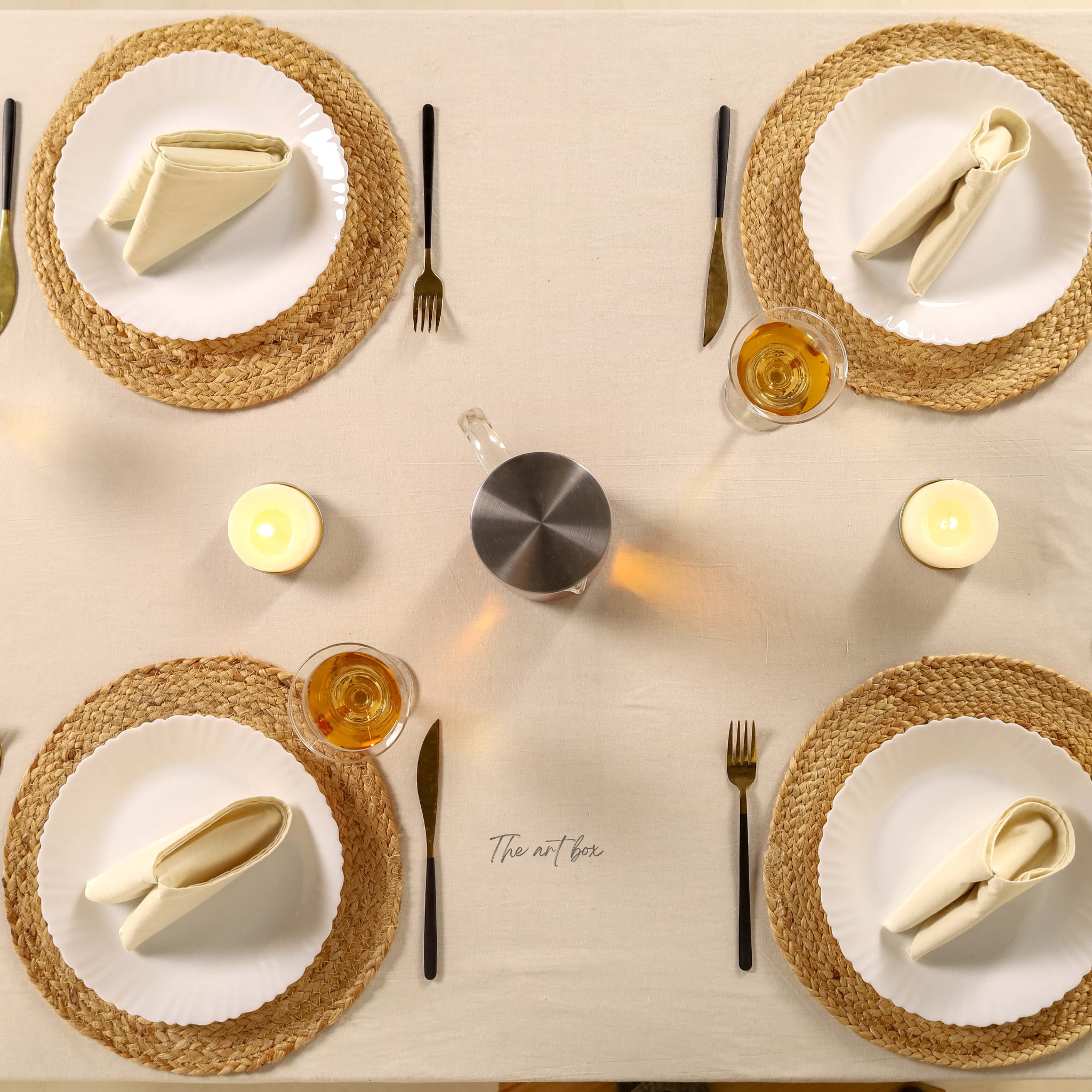 Cotton Yellow Table Napkins