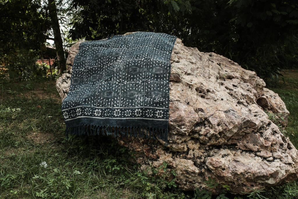 Indigo Blue Hand Block Print Cotton Rectangle Rugs