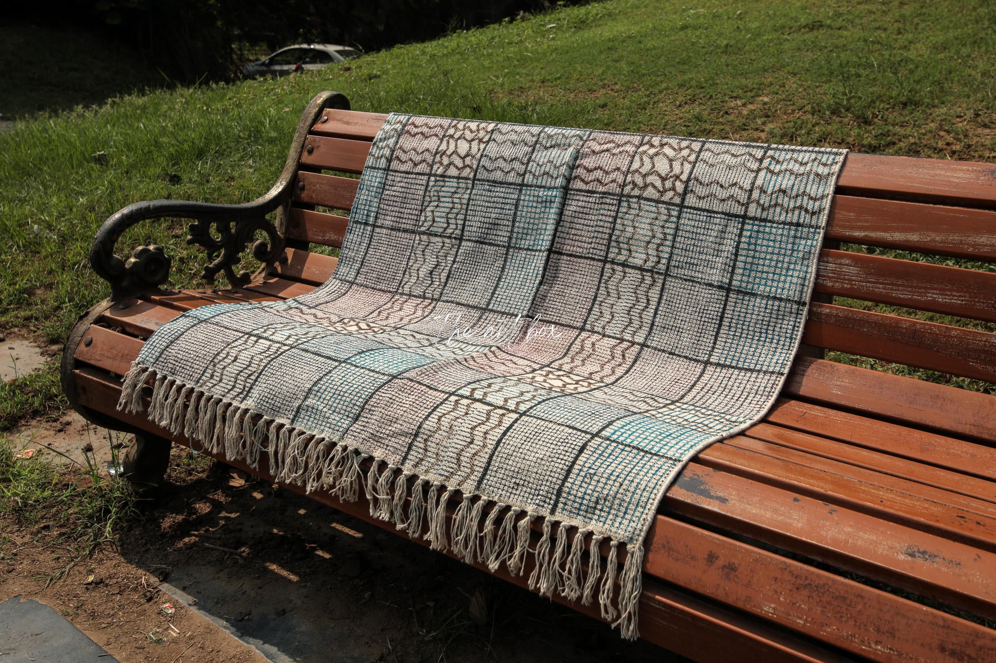 Printed Cotton Indigo Rugs