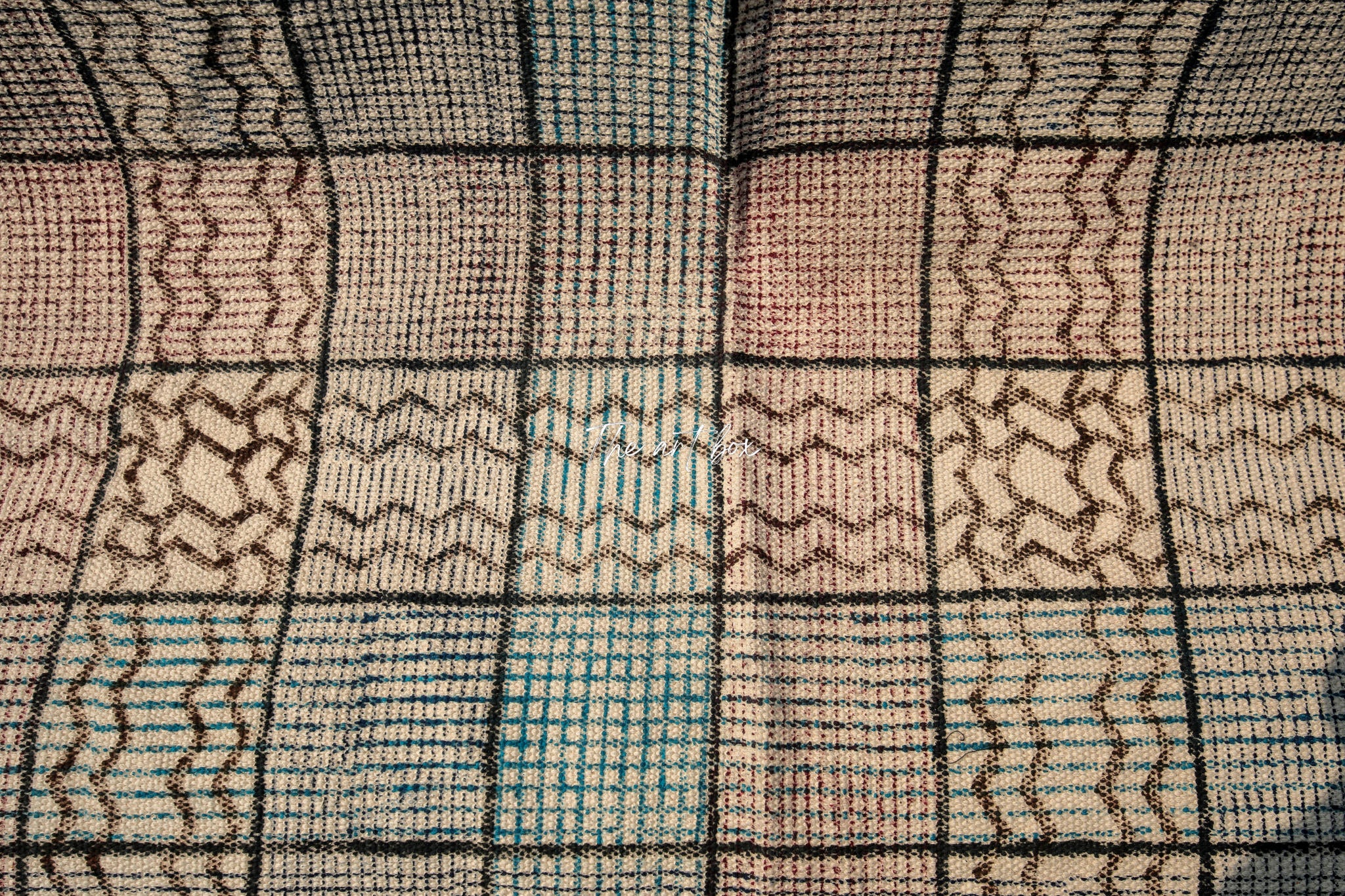 Printed Cotton Indigo Rugs