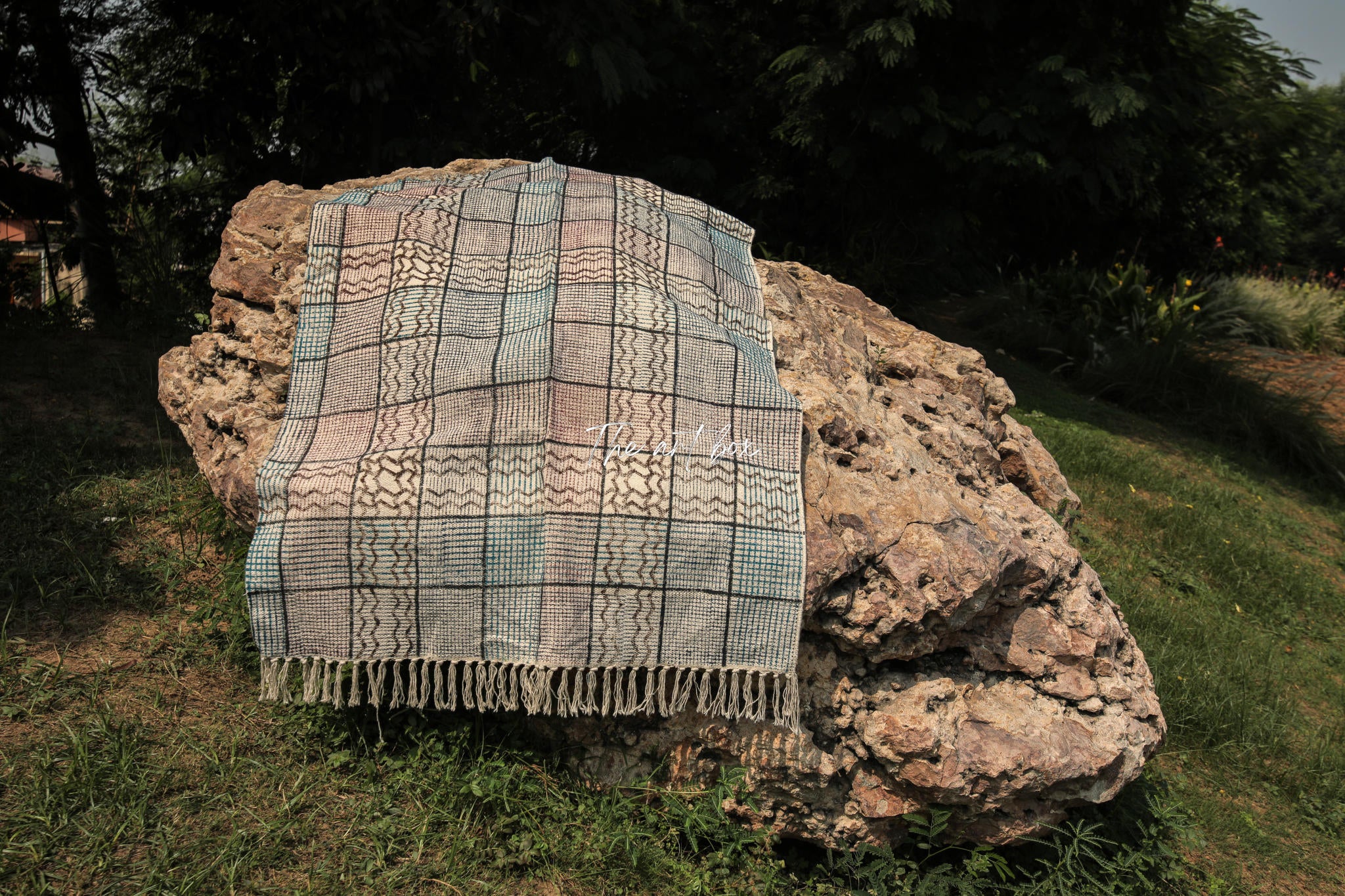 Printed Cotton Indigo Rugs