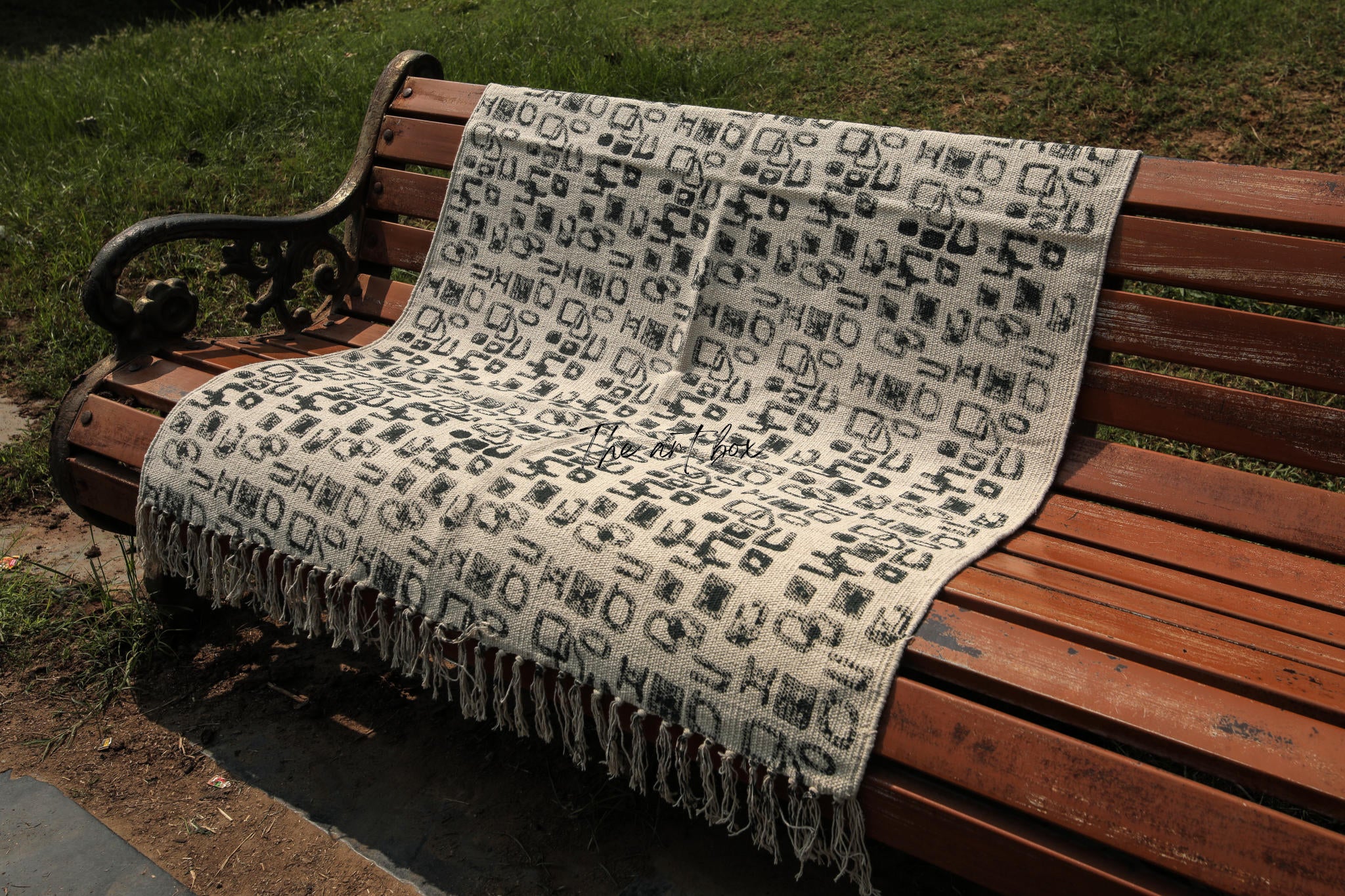 Printed Cotton Indigo Rugs