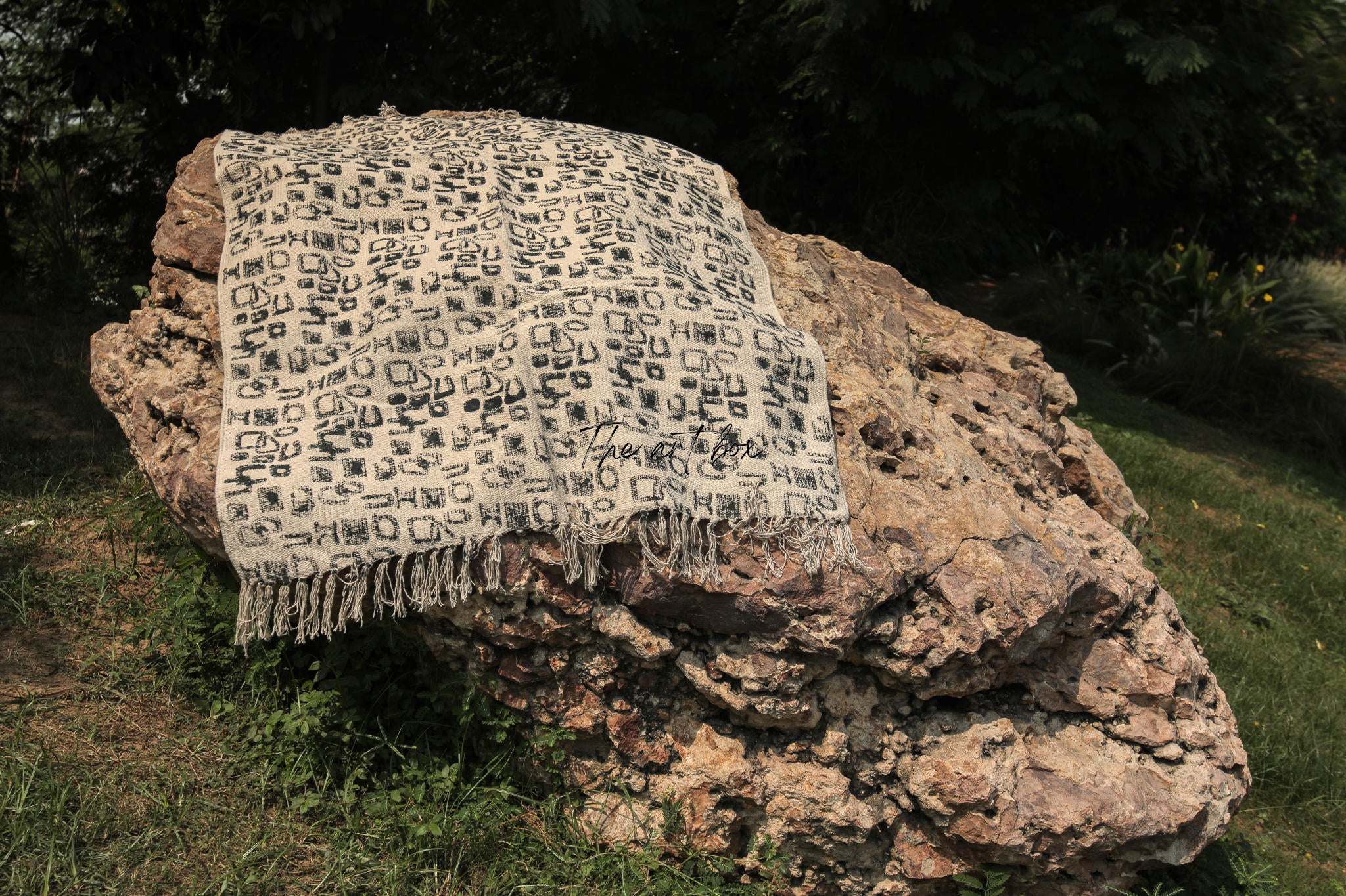 Printed Cotton Indigo Rugs