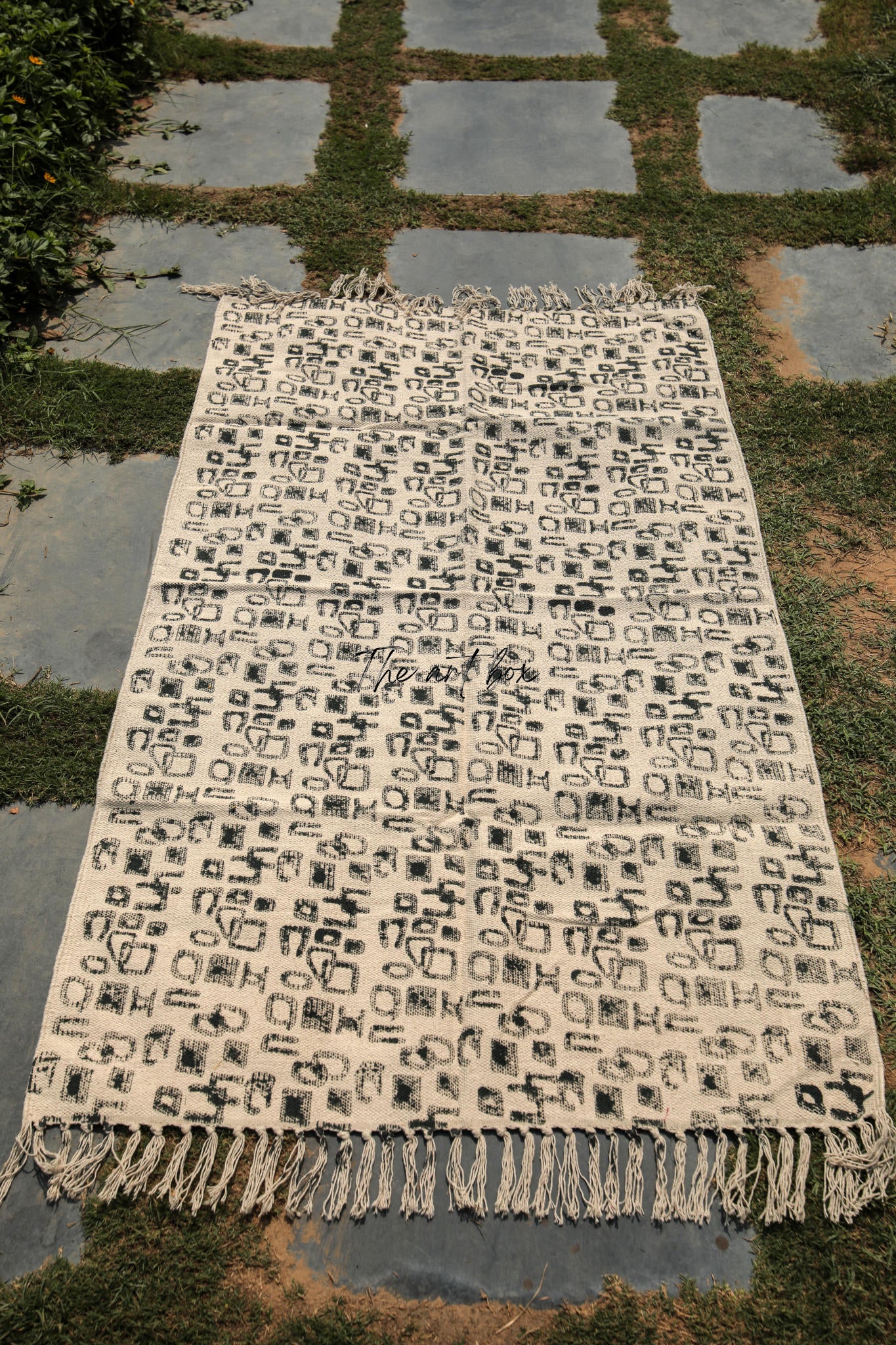 Printed Cotton Indigo Rugs