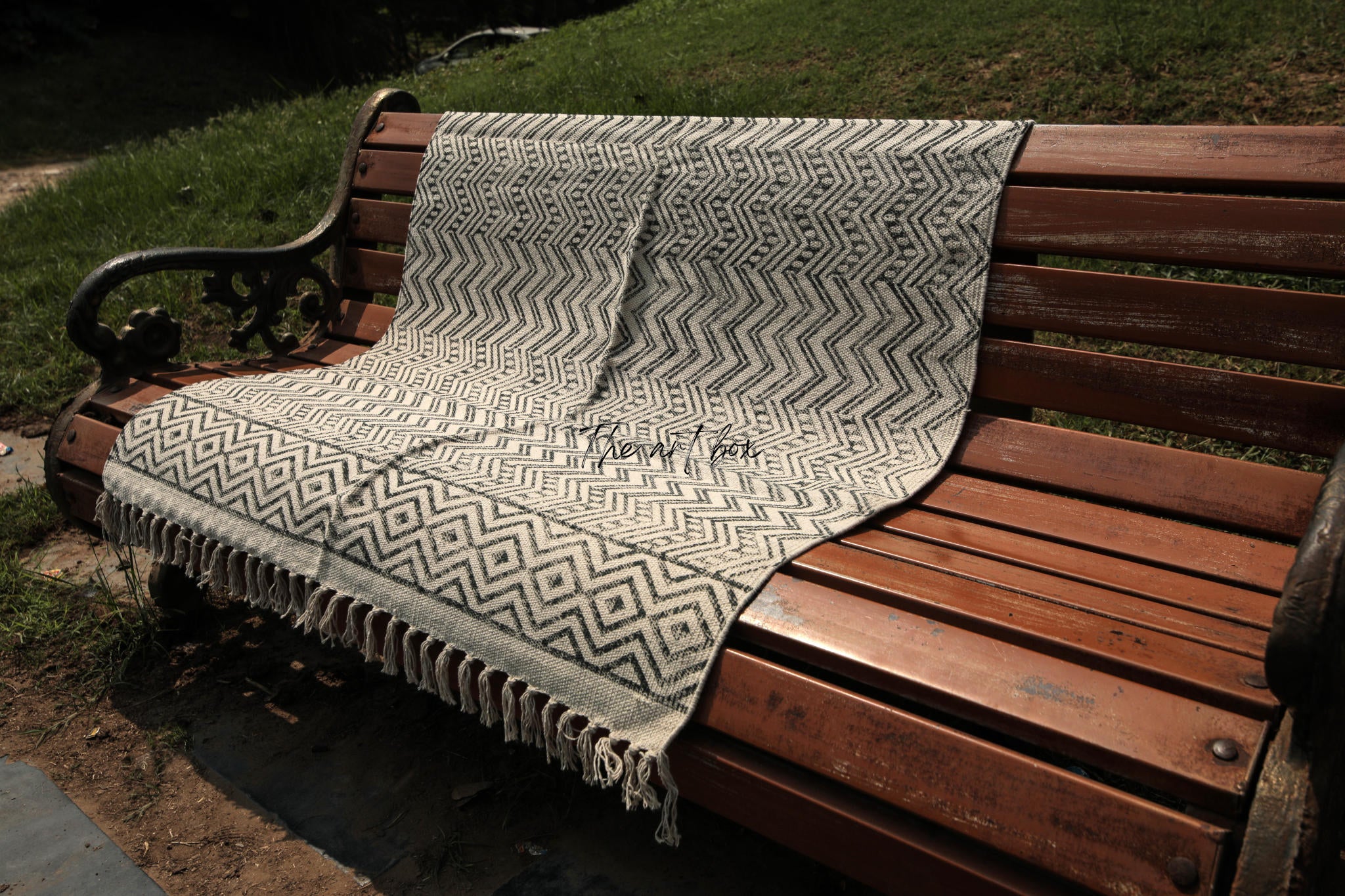 Printed Cotton Indigo Rugs
