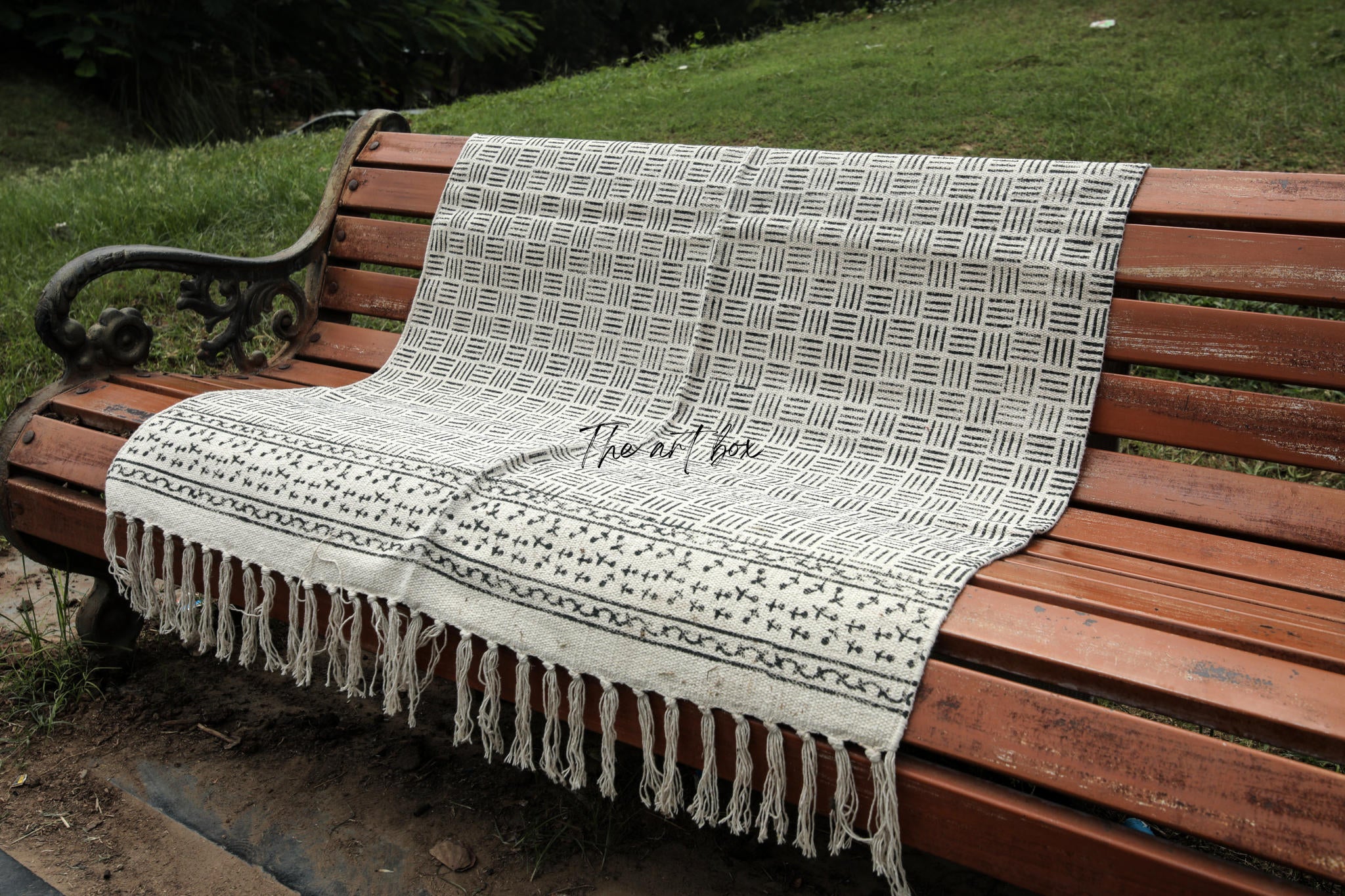 Printed Cotton Indigo Rugs