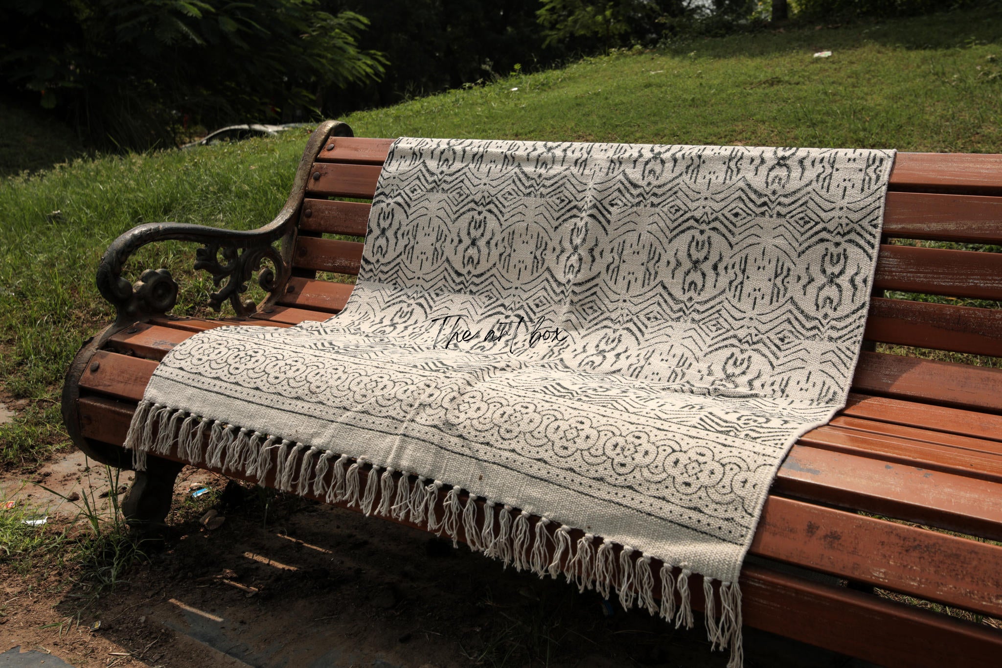 Printed Cotton Indigo Rugs