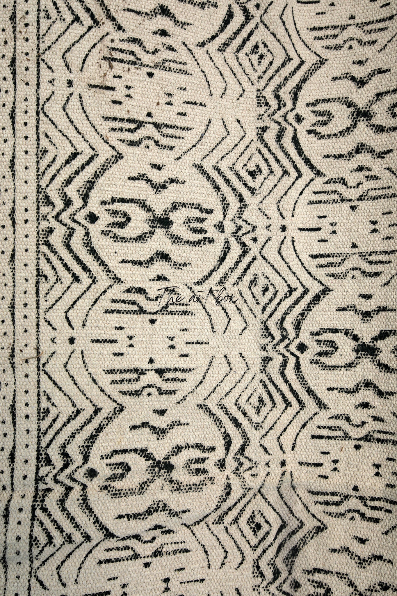Printed Cotton Indigo Rugs