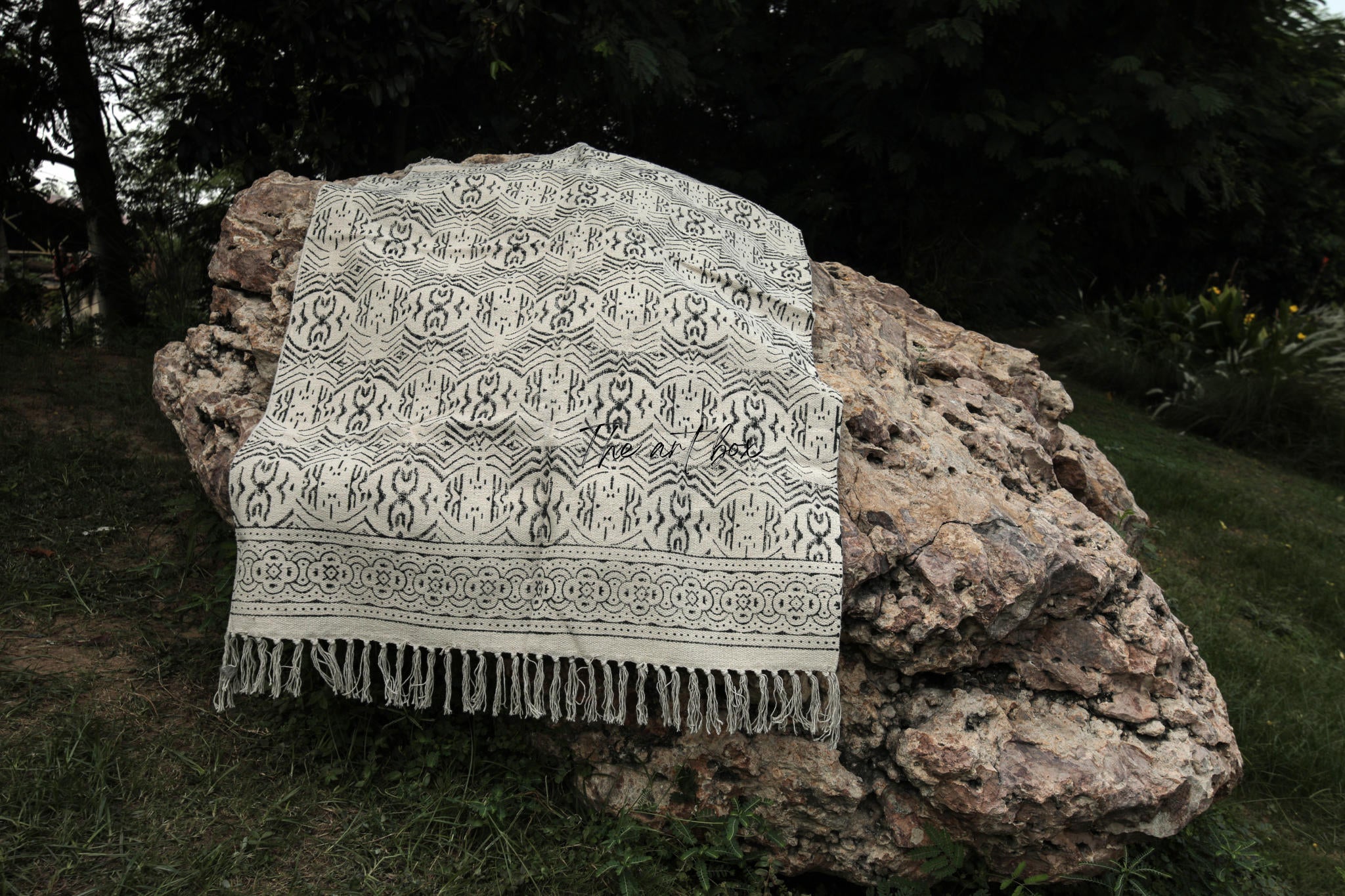 Printed Cotton Indigo Rugs