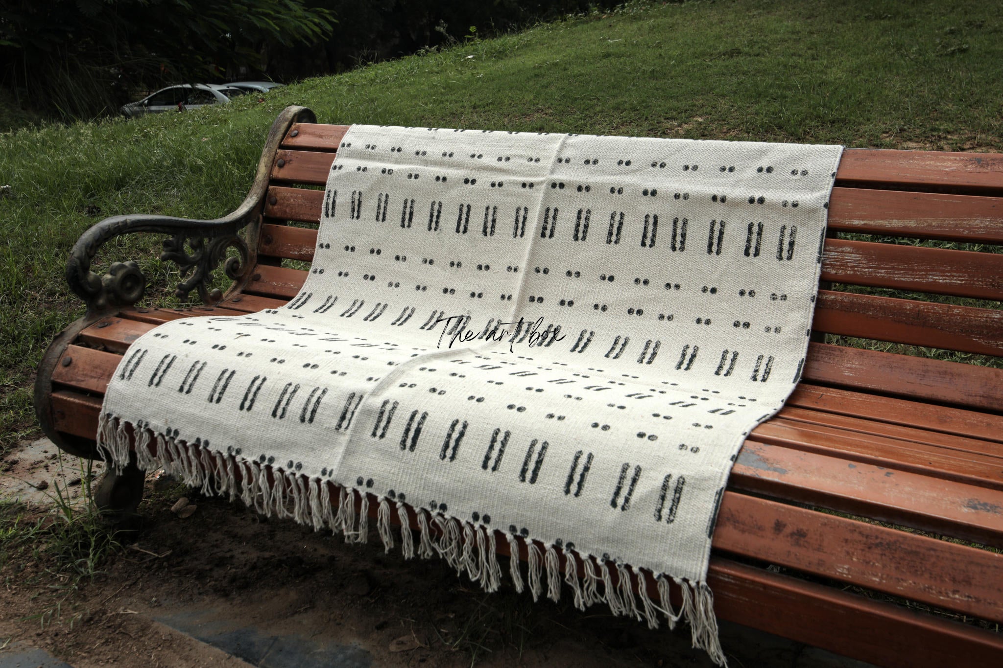 Printed Cotton Indigo Rugs