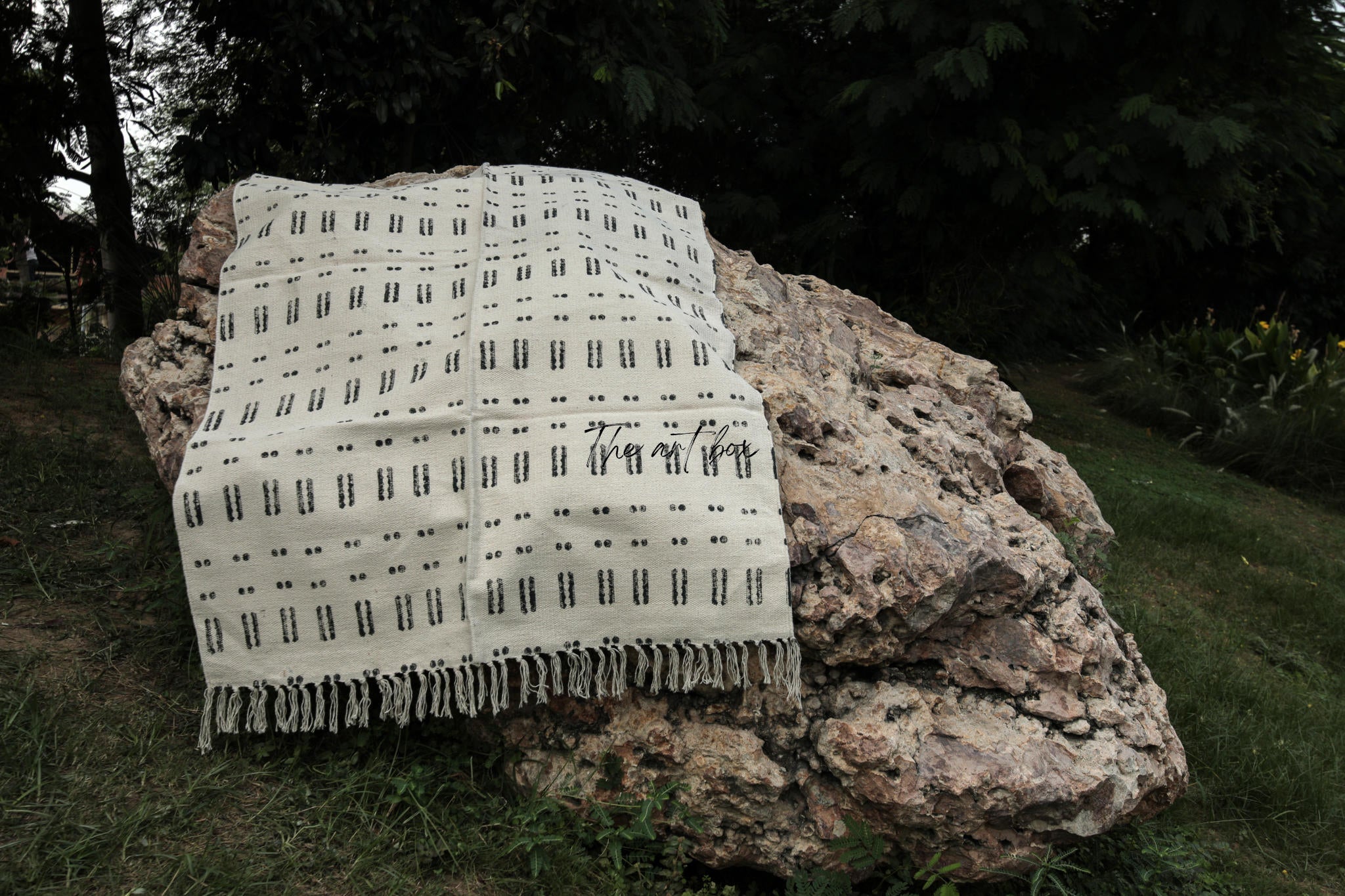Printed Cotton Indigo Rugs