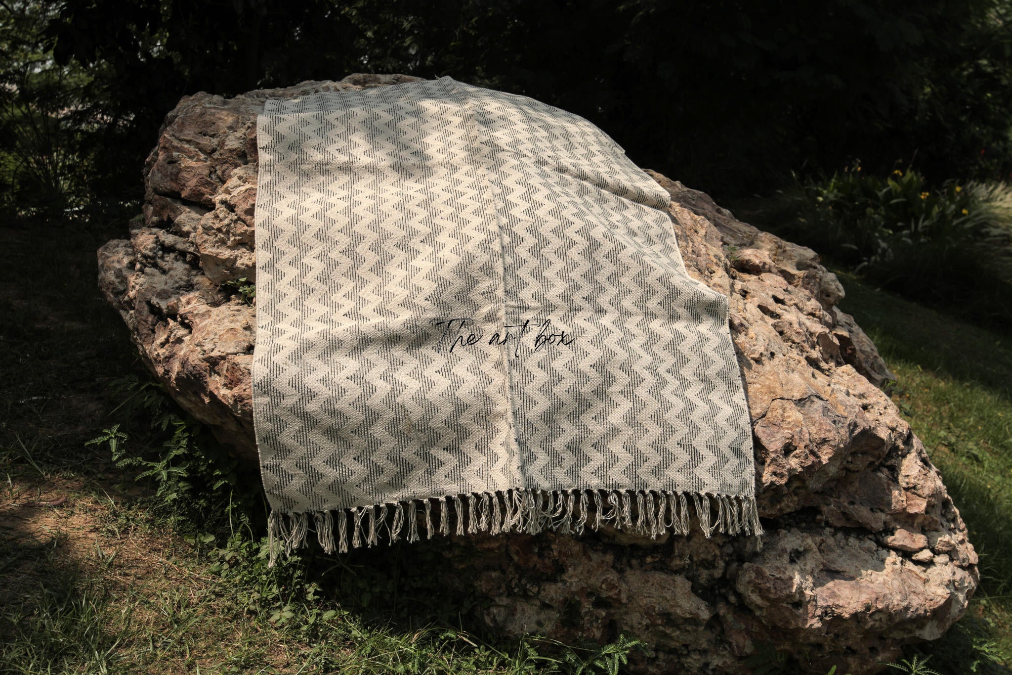 Printed Cotton Indigo Rugs