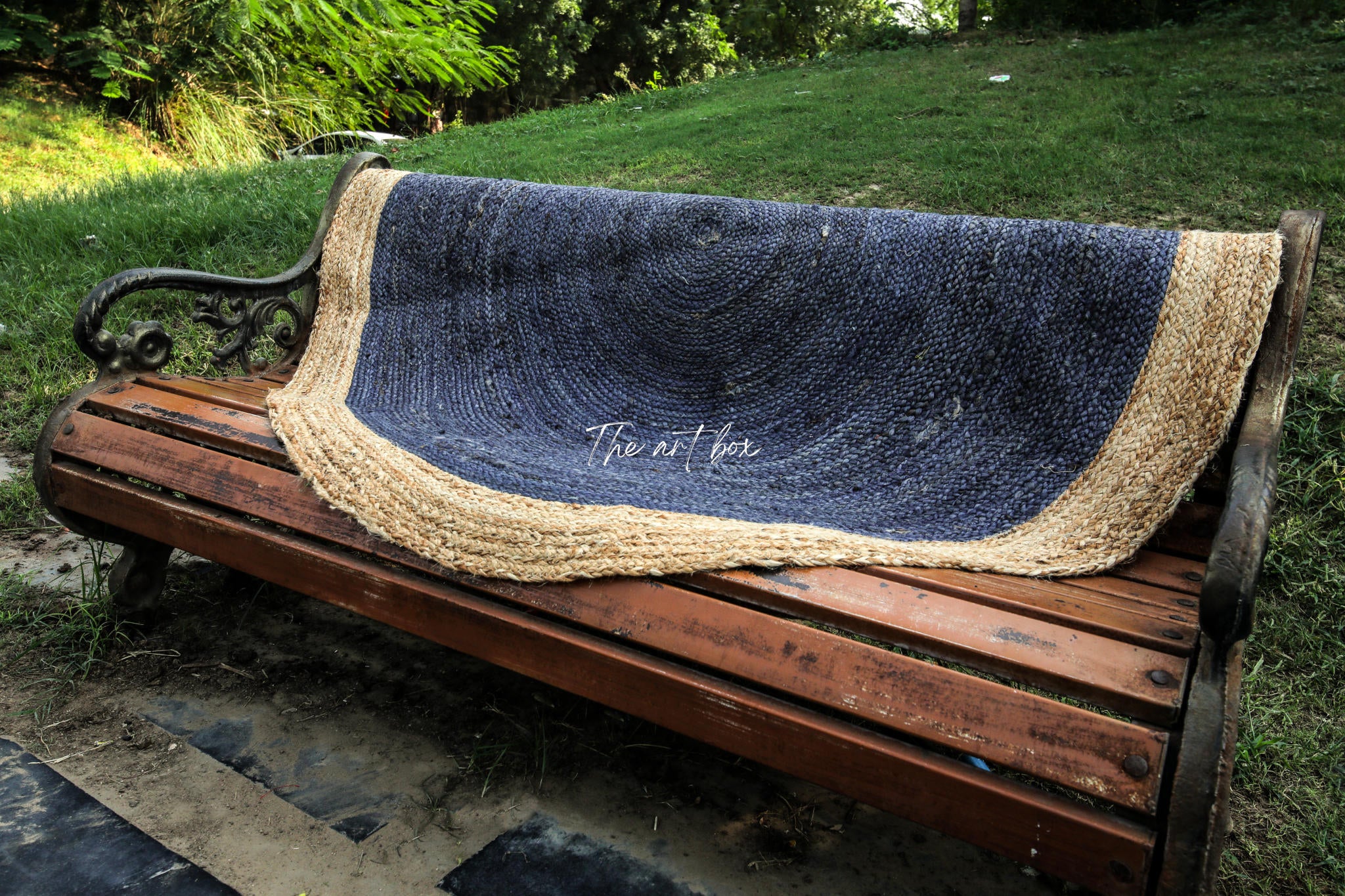 Printed Cotton Indigo Rugs
