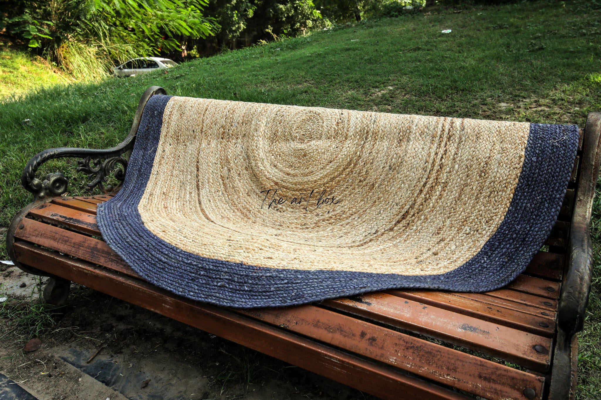 Printed Cotton Indigo Rugs