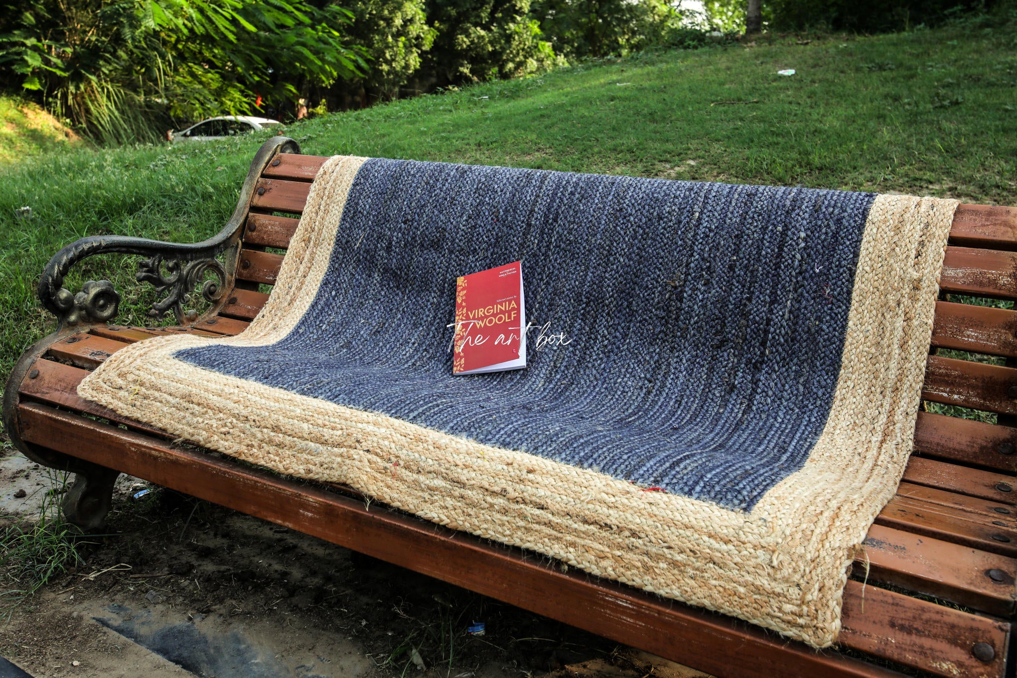 Printed Cotton Indigo Rugs