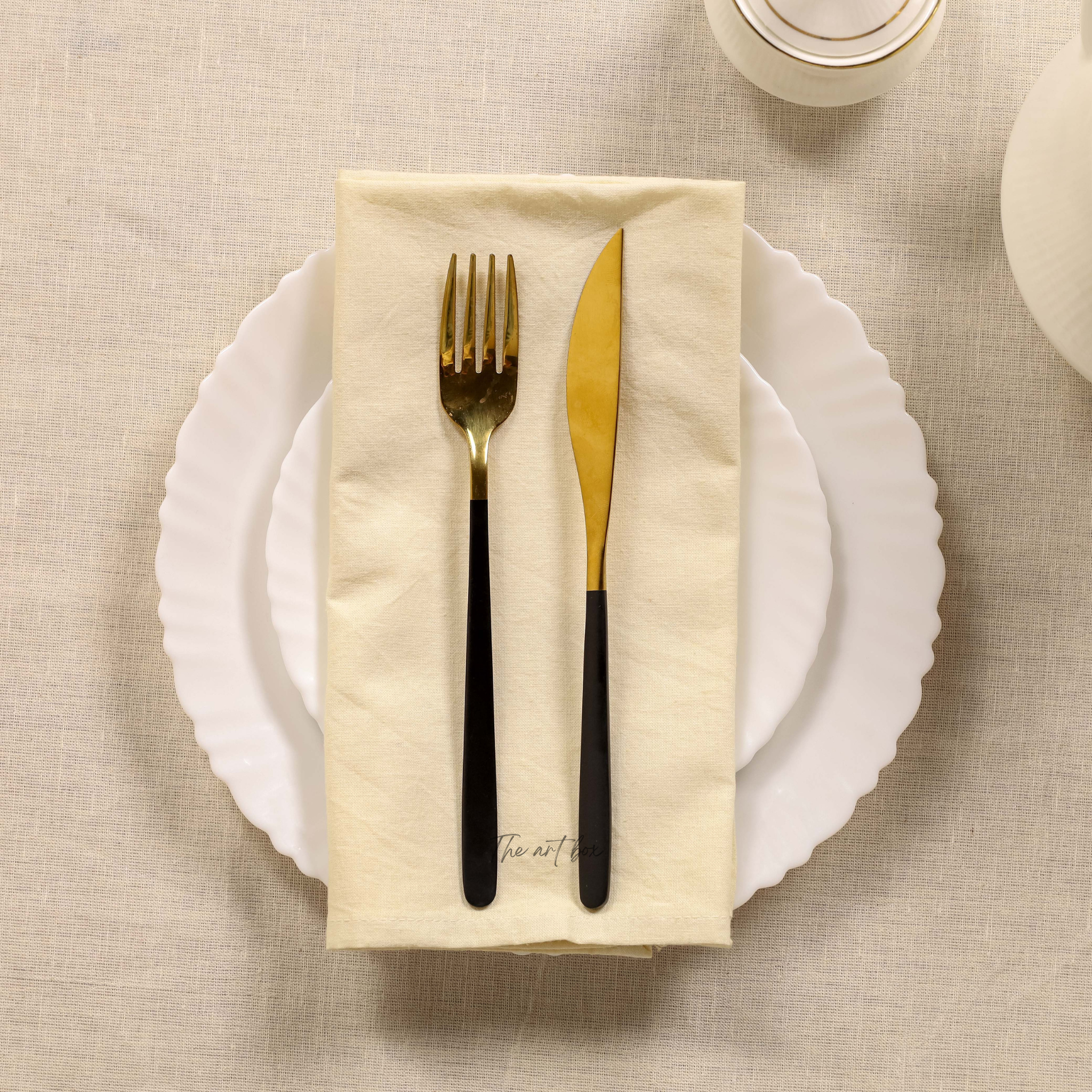 Cotton Yellow Table Napkins