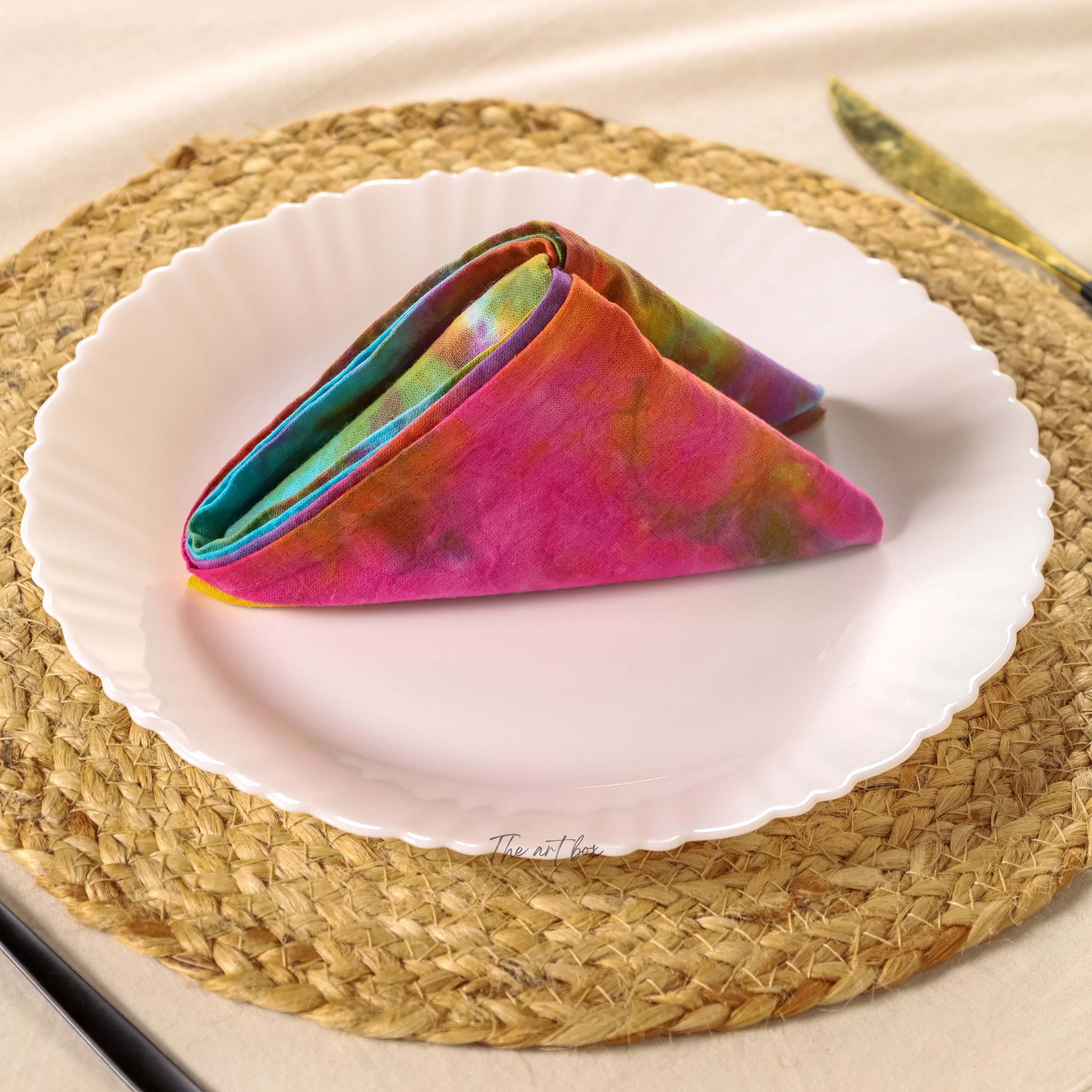 Multi-Color Cotton Table Napkins