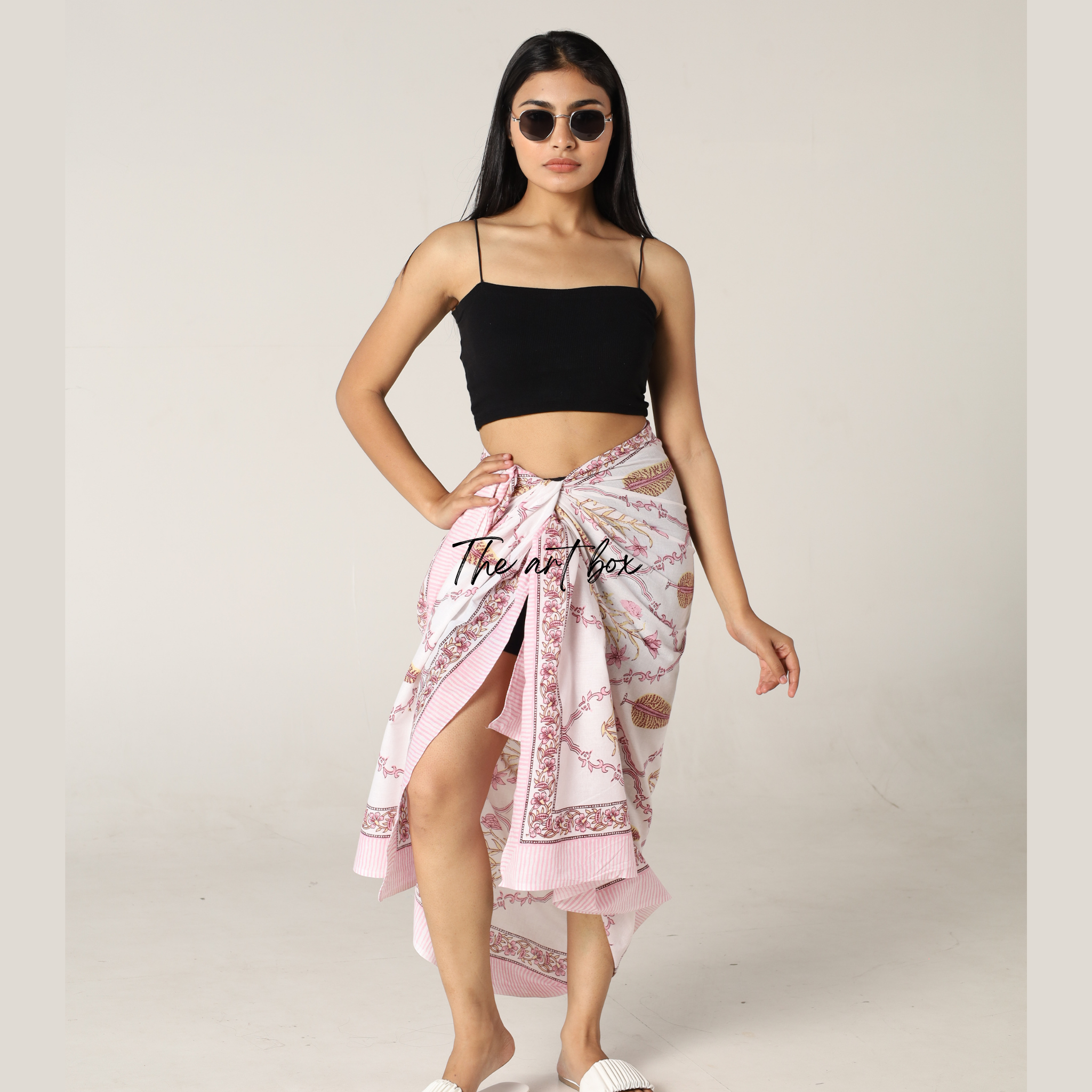 Boho Blossoms: Printed Sarong Wrap