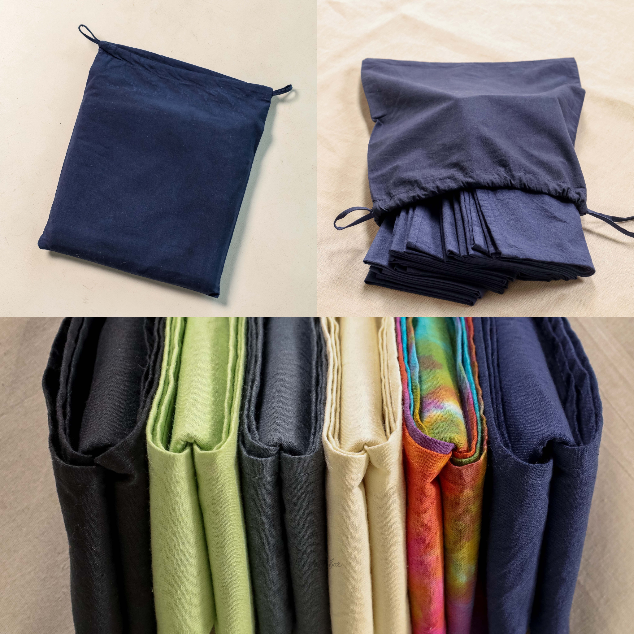 Blue Cotton Table Napkins