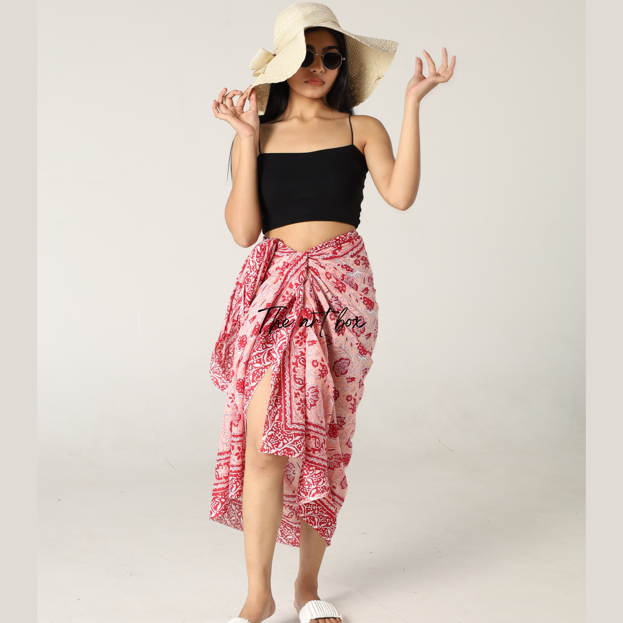 Vintage Vibe: Floral Print Sarong