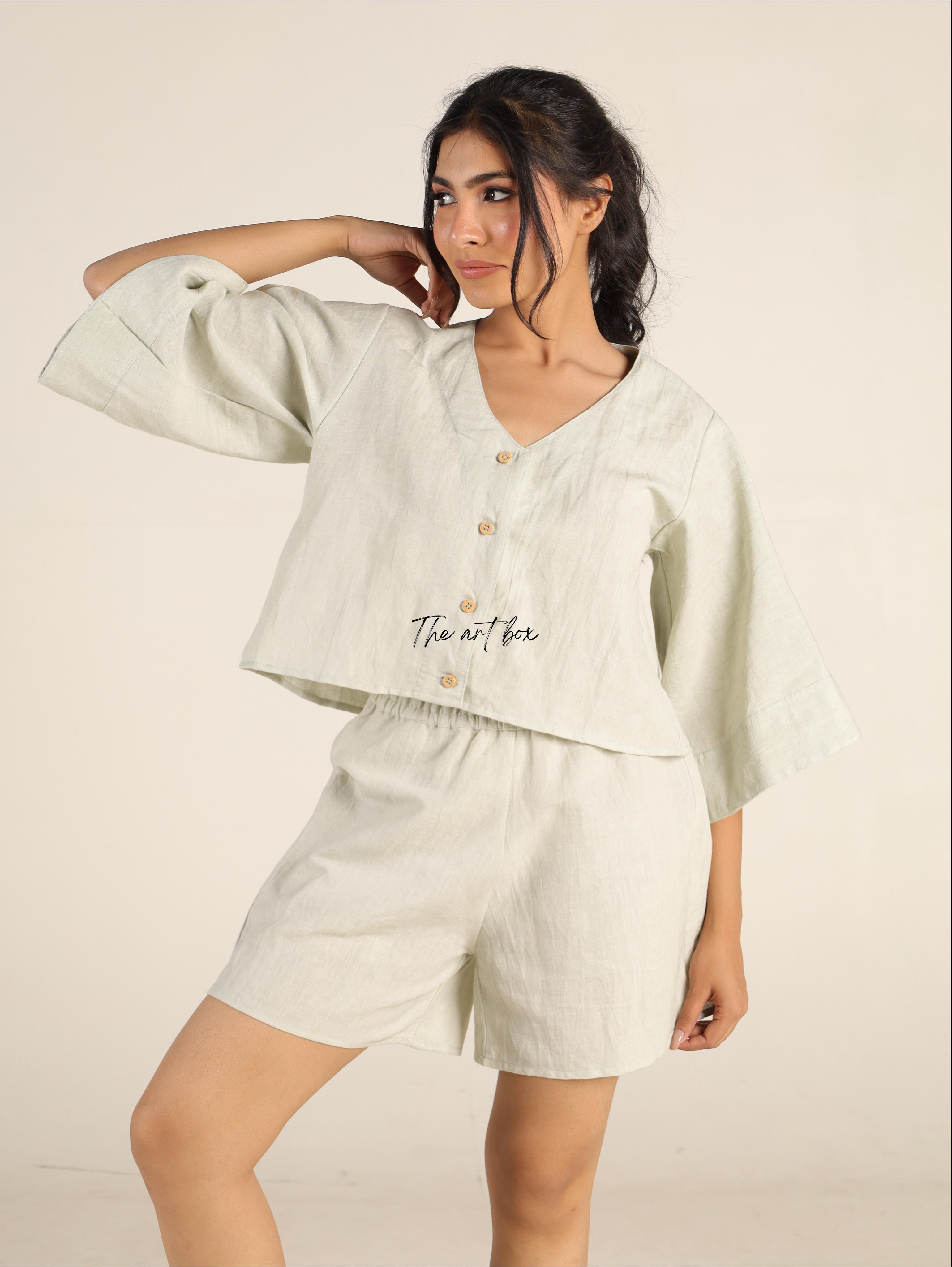 Modern Matchup Short Sleeve Co-Ord Set for Women's