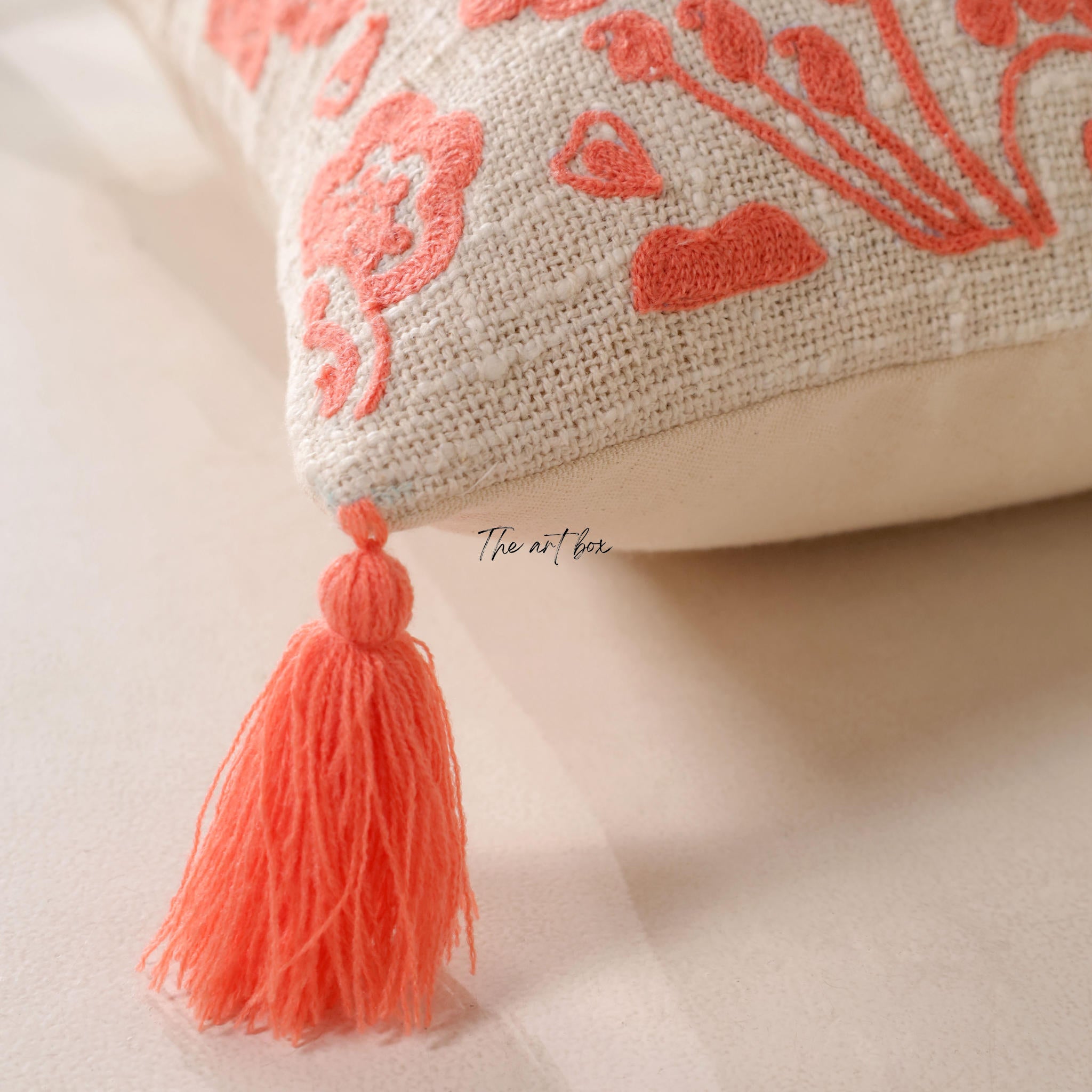 Personalized Floral Throw Pillow - Add Your Name to Nature's Beauty