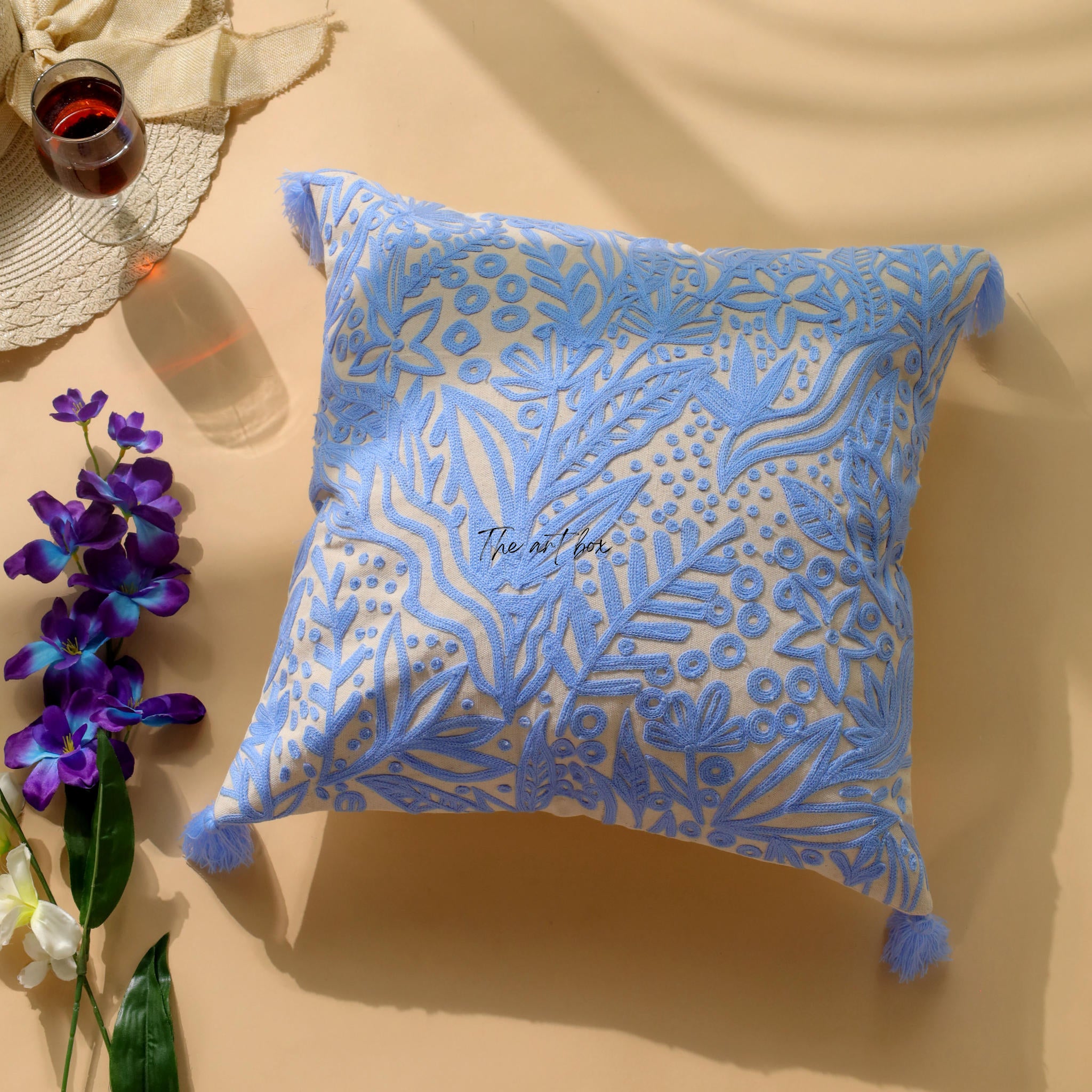 Customizable Floral Cushion - Design Your Own Botanical Bliss