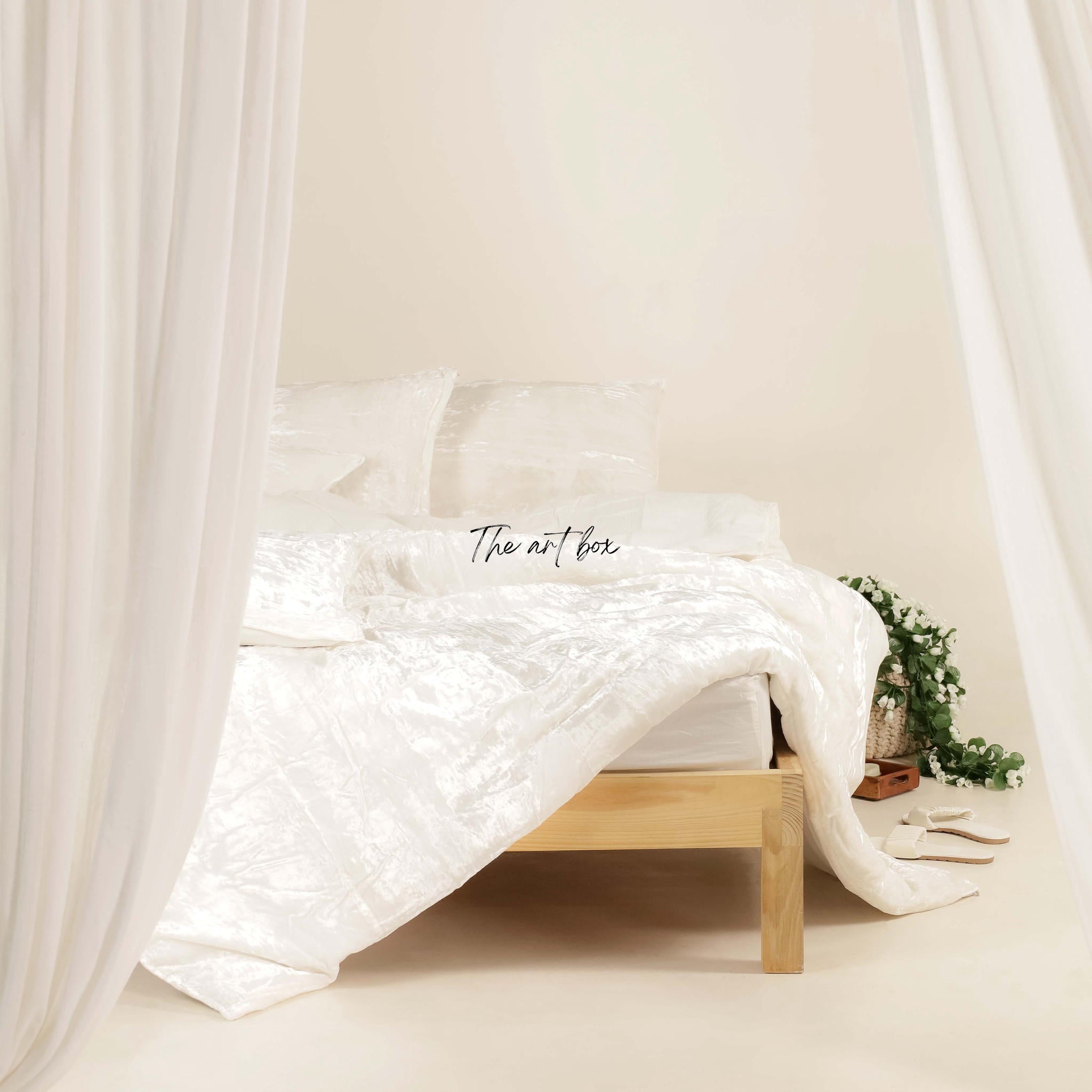 White Velvet Duvet Cover