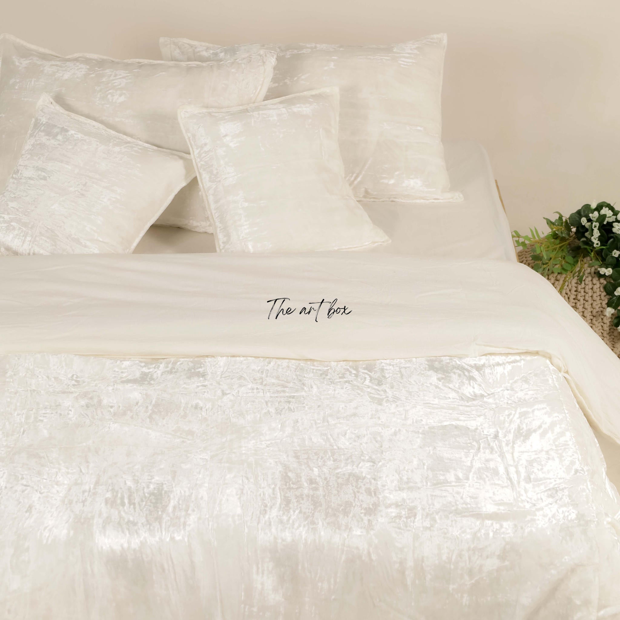 White Velvet Duvet Cover