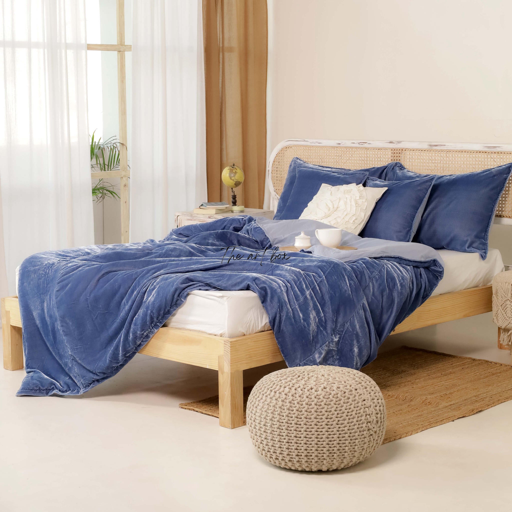 Blue Velvet Duvet Cover