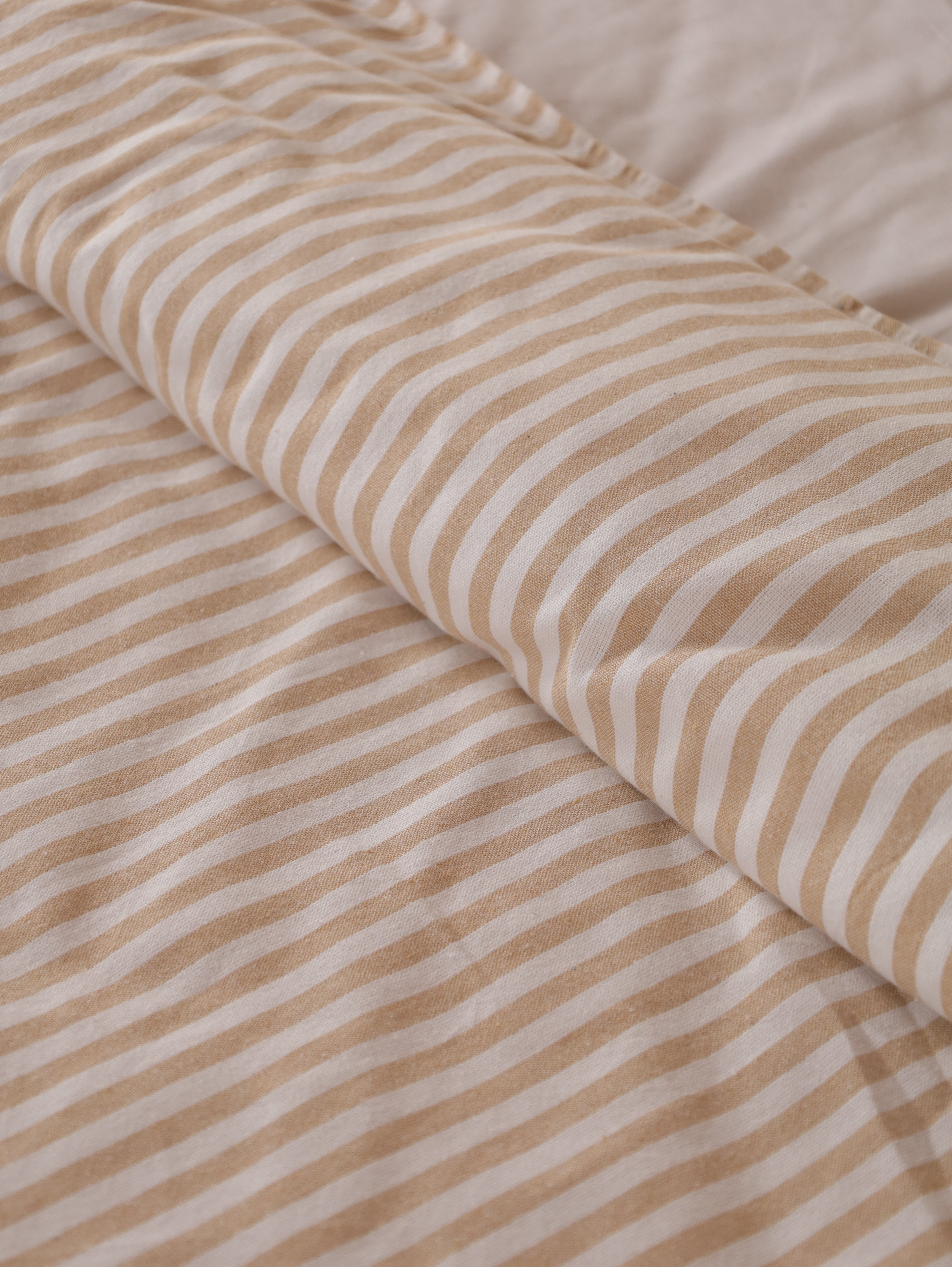 Classic Striped Cotton Blend Duvet Cover Set | Luxury Bedding Collection