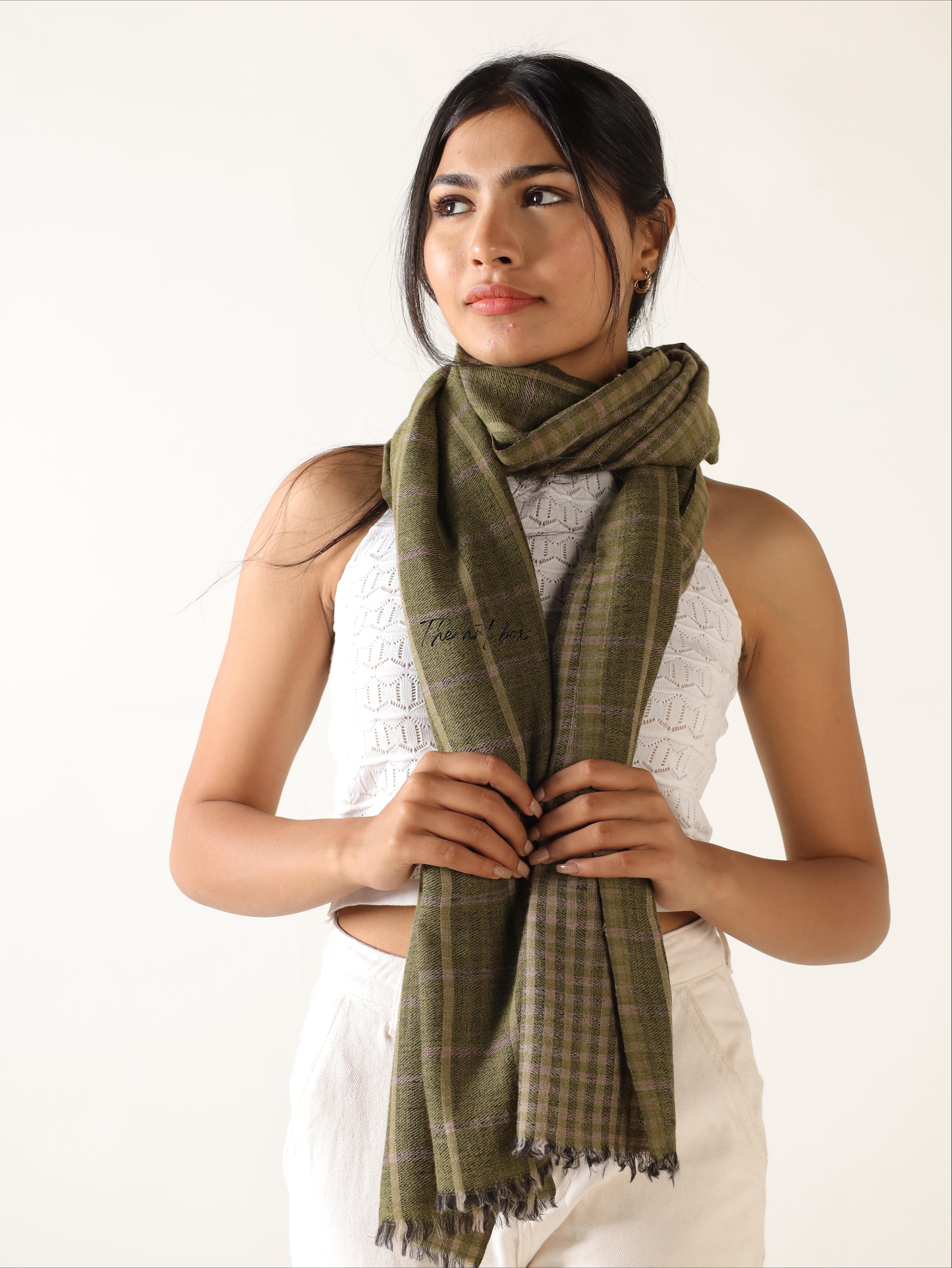 Cashmere Feel Reversible Plaid Shawl Your Travel Companion With Scarf