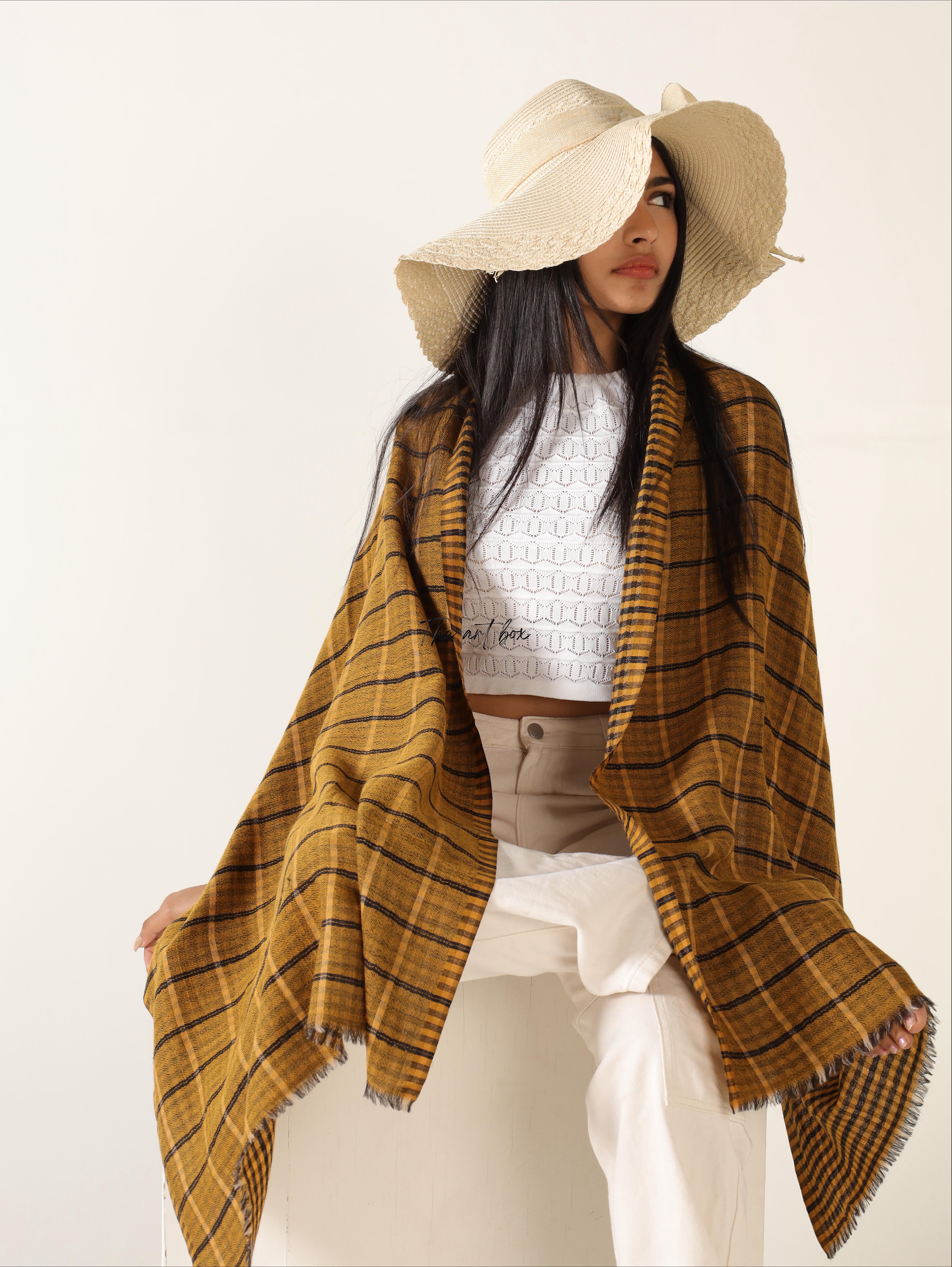 Reversible Plaid Cashmere Feel Scarf: Your Wardrobe Staple