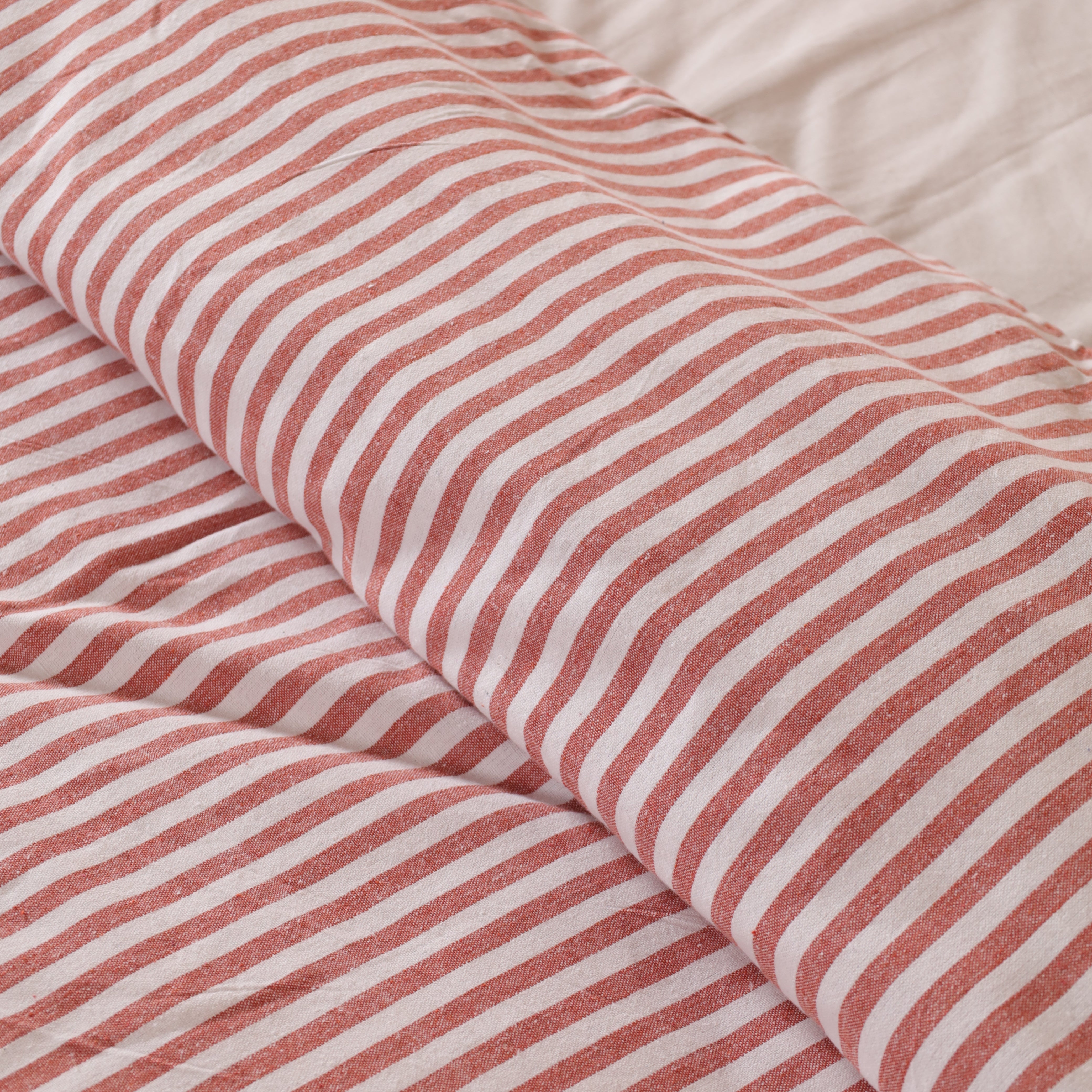 Classic Striped Cotton Blend Duvet Cover Set | Luxury Bedding Collection