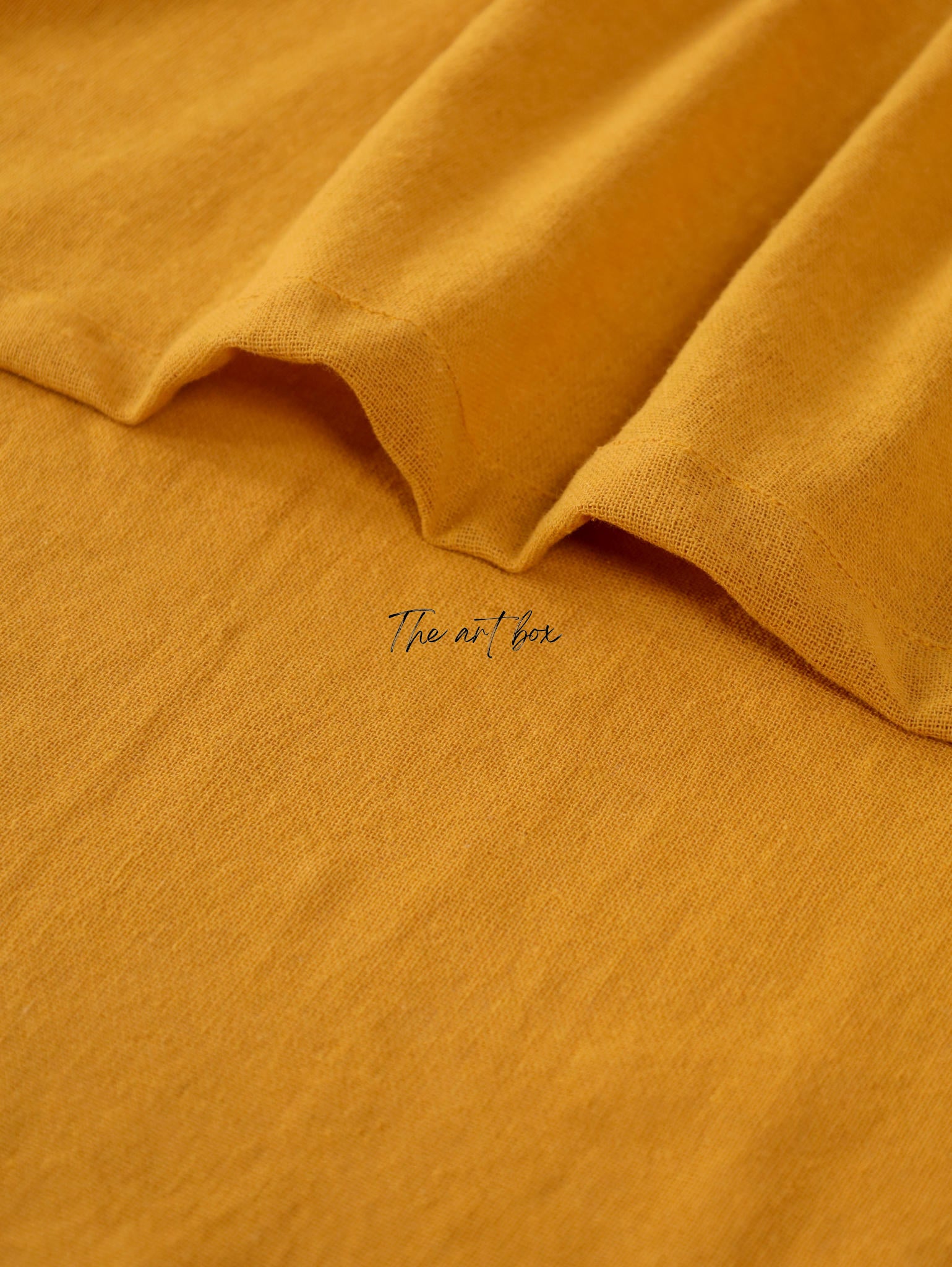 Linen Yellow Curtains- 2 Panel set