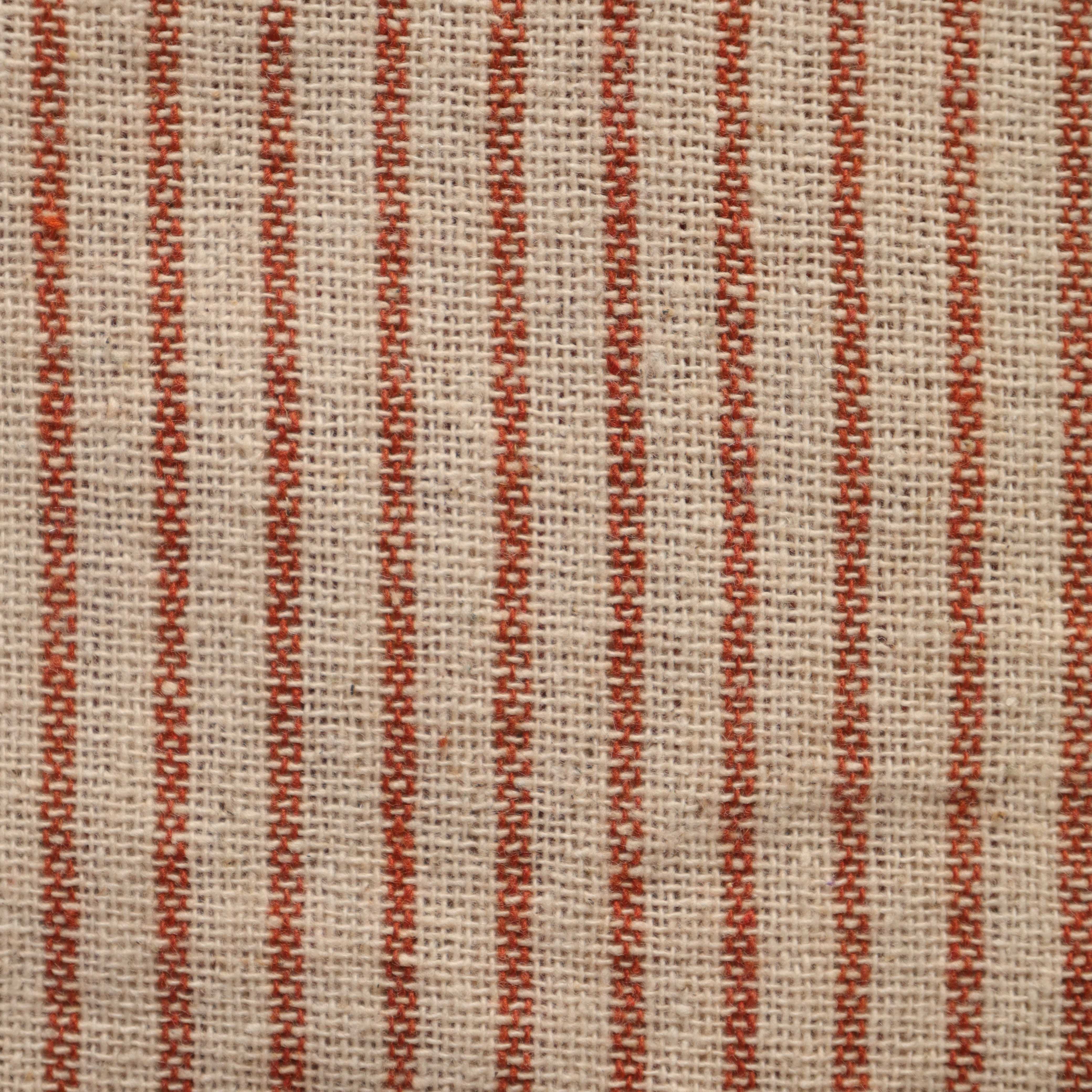 Red Striped Premium Cotton Woven Fabric By The Yard