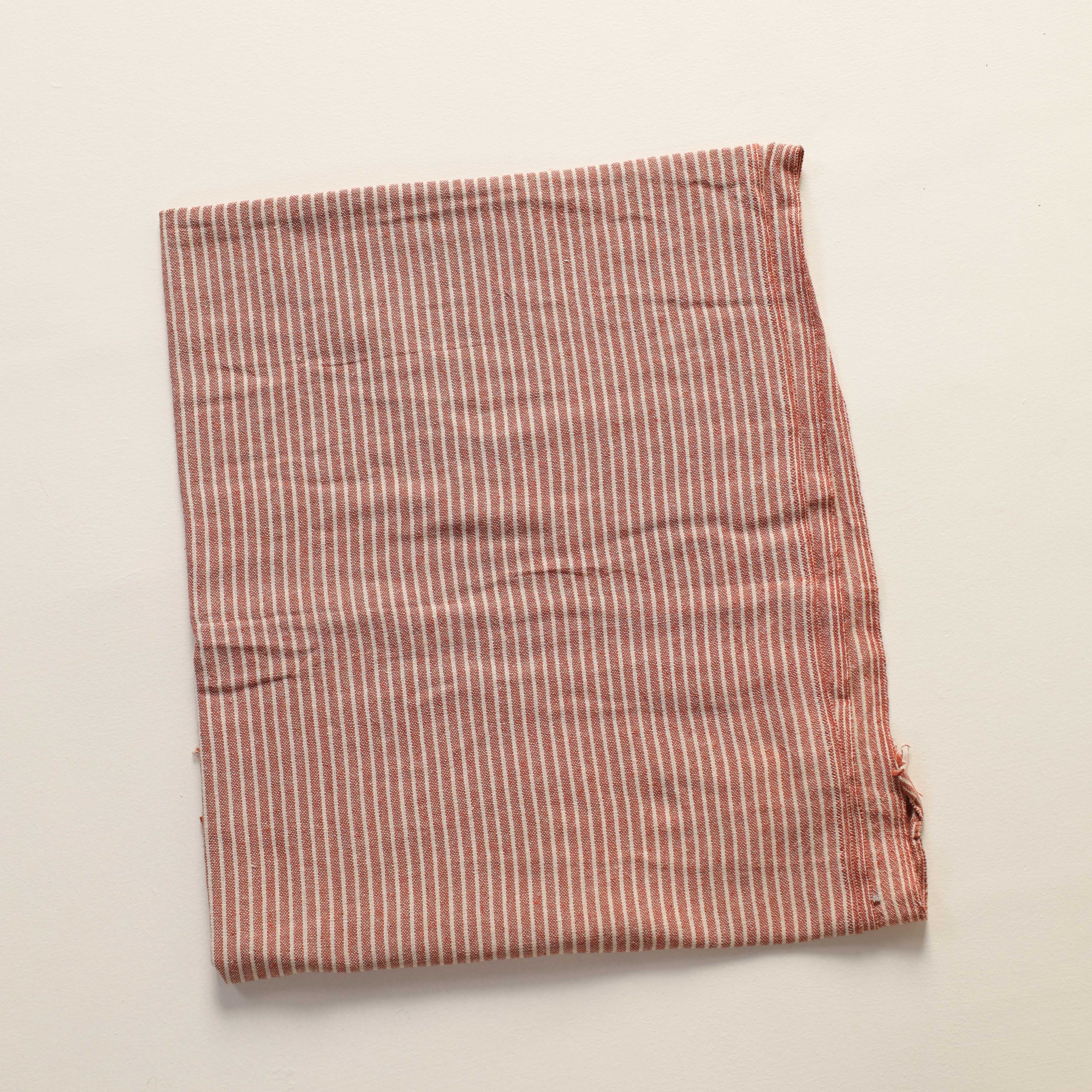 Brown Striped Premium Cotton Woven Fabric By The Yard