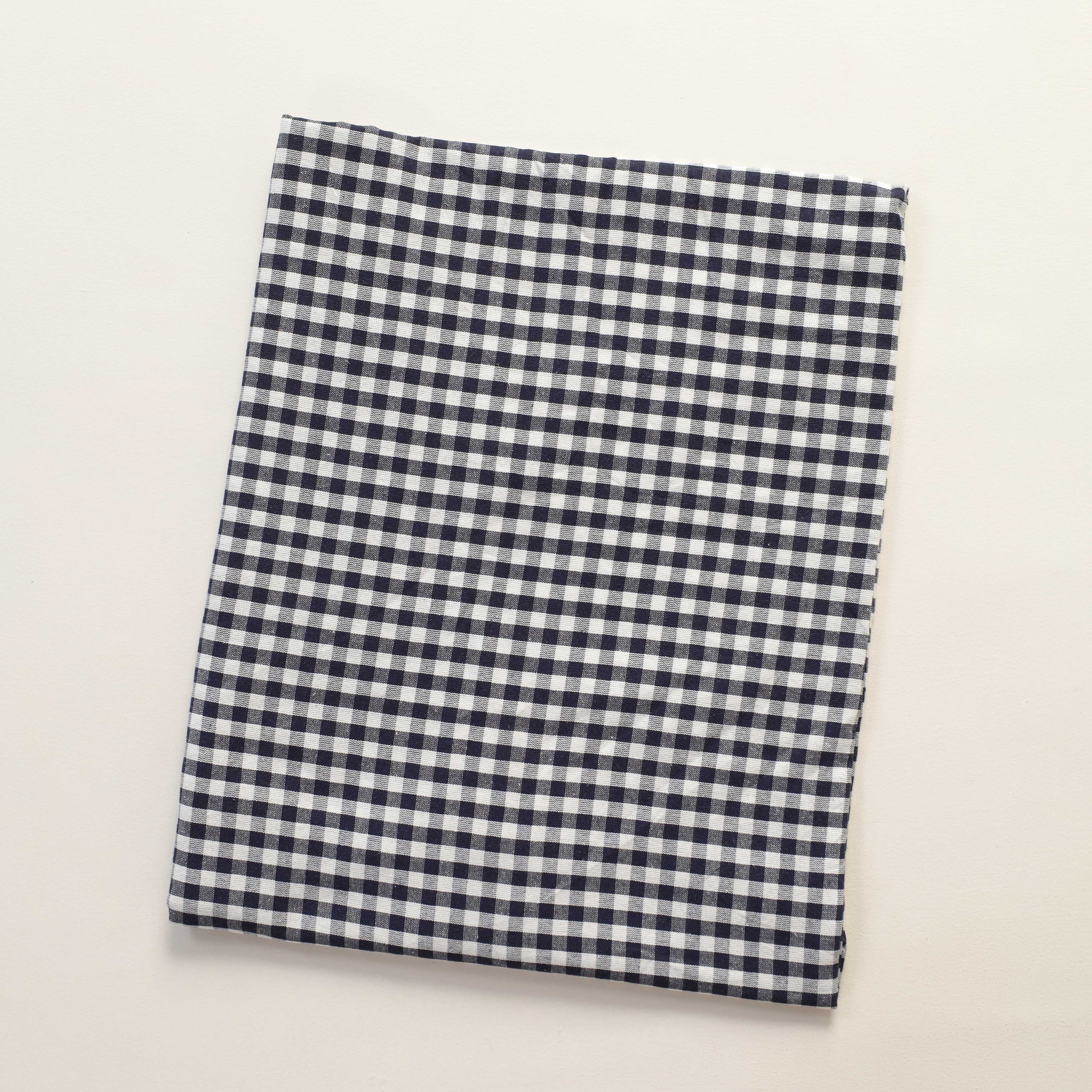 Black Gingham Premium Cotton Woven Fabric By The Yard