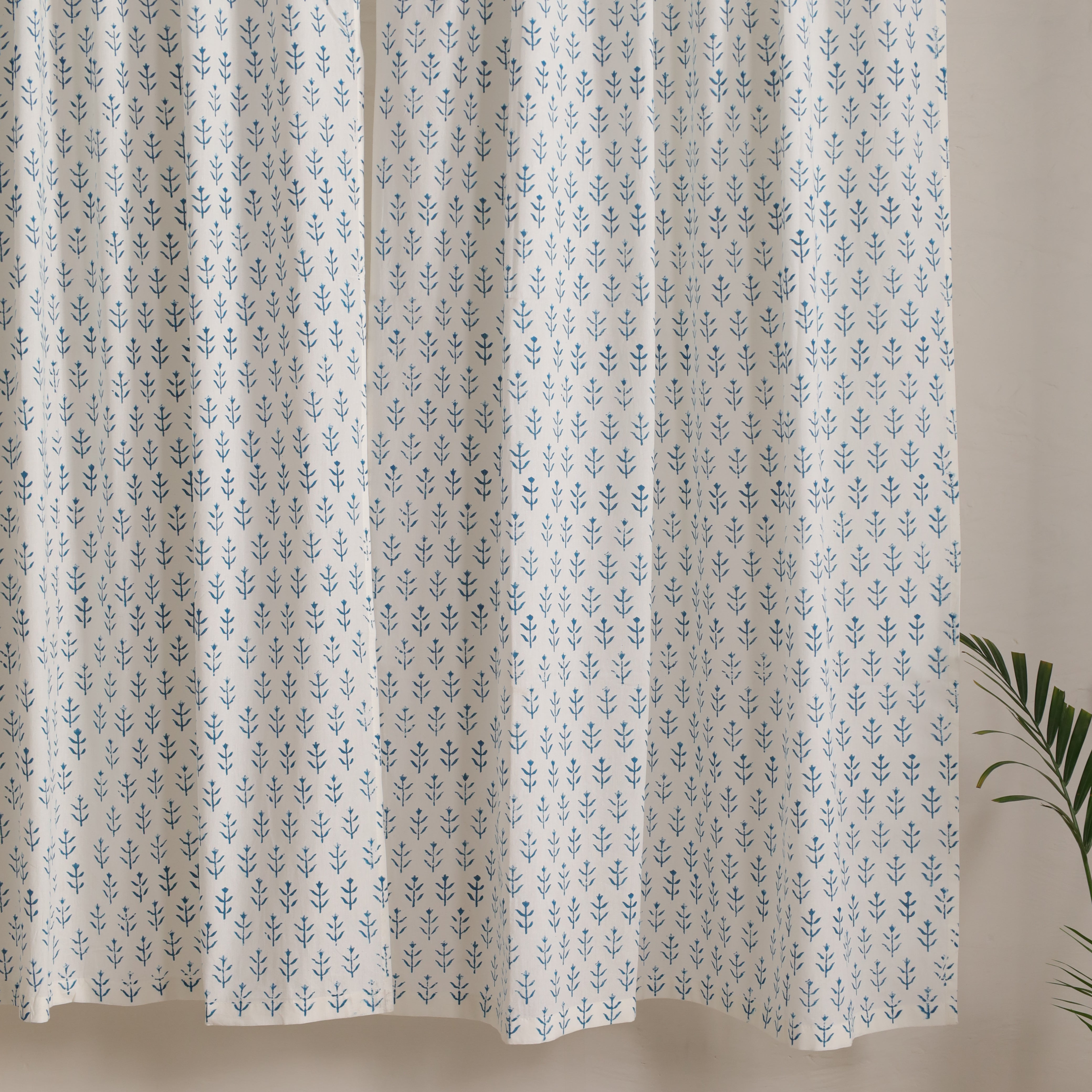Boho Hand Block Printed Curtains (2 Panels) - Bedroom, Kitchen, Office Decor
