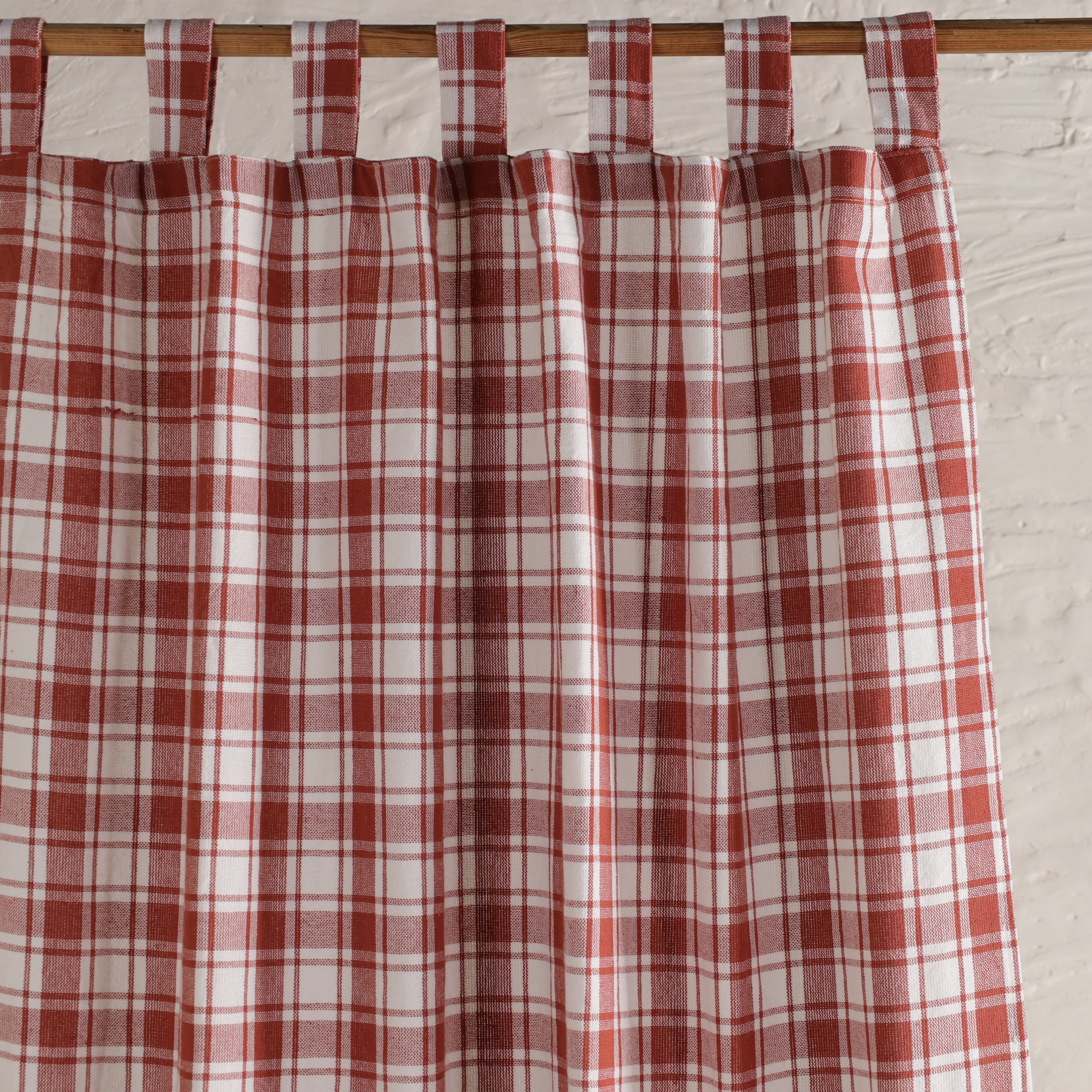 Handcrafted cotton curtains with intricate block print design