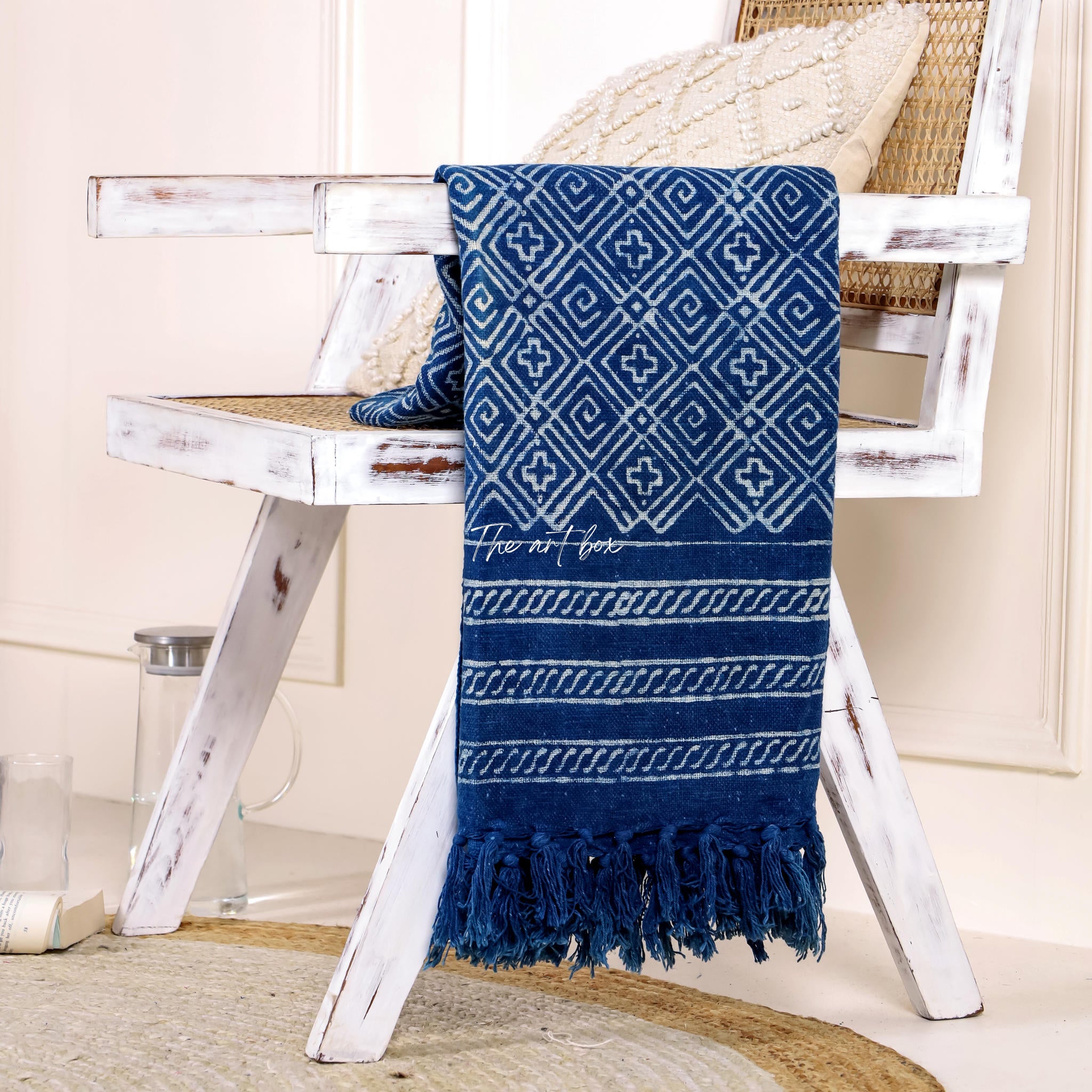 Genuine Indigo Print Throw