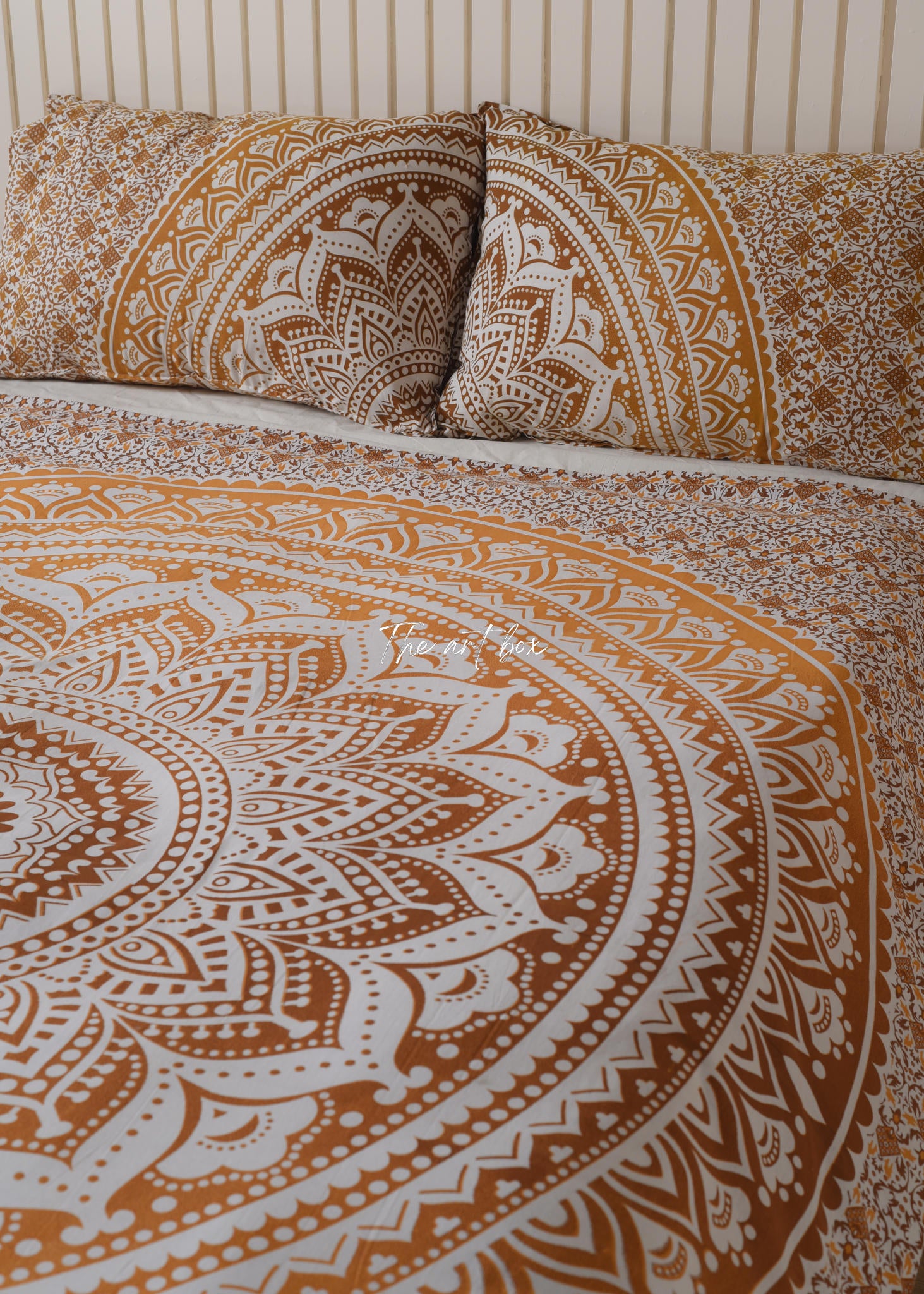 Brown Mandala Duvet Covers with Pillow Covers