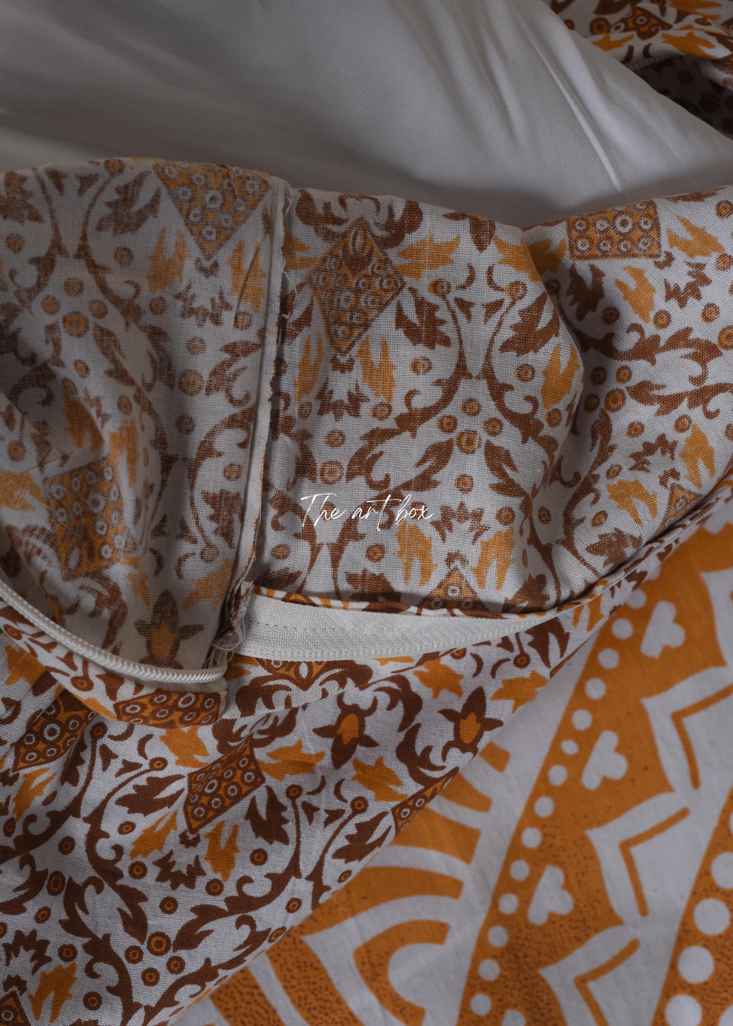 Brown Mandala Duvet Covers with Pillow Covers