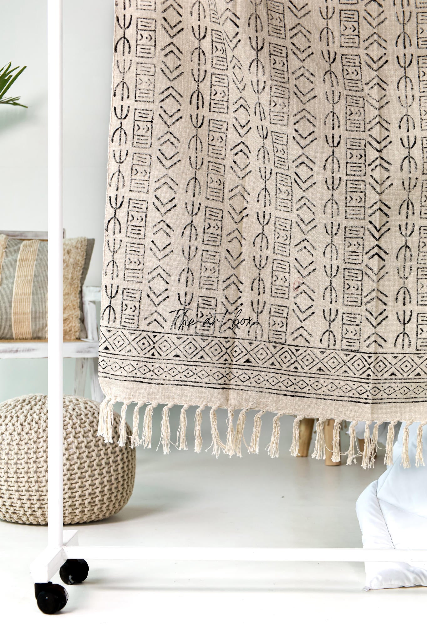 Mud Cloth Luxury Pigment Print Throw