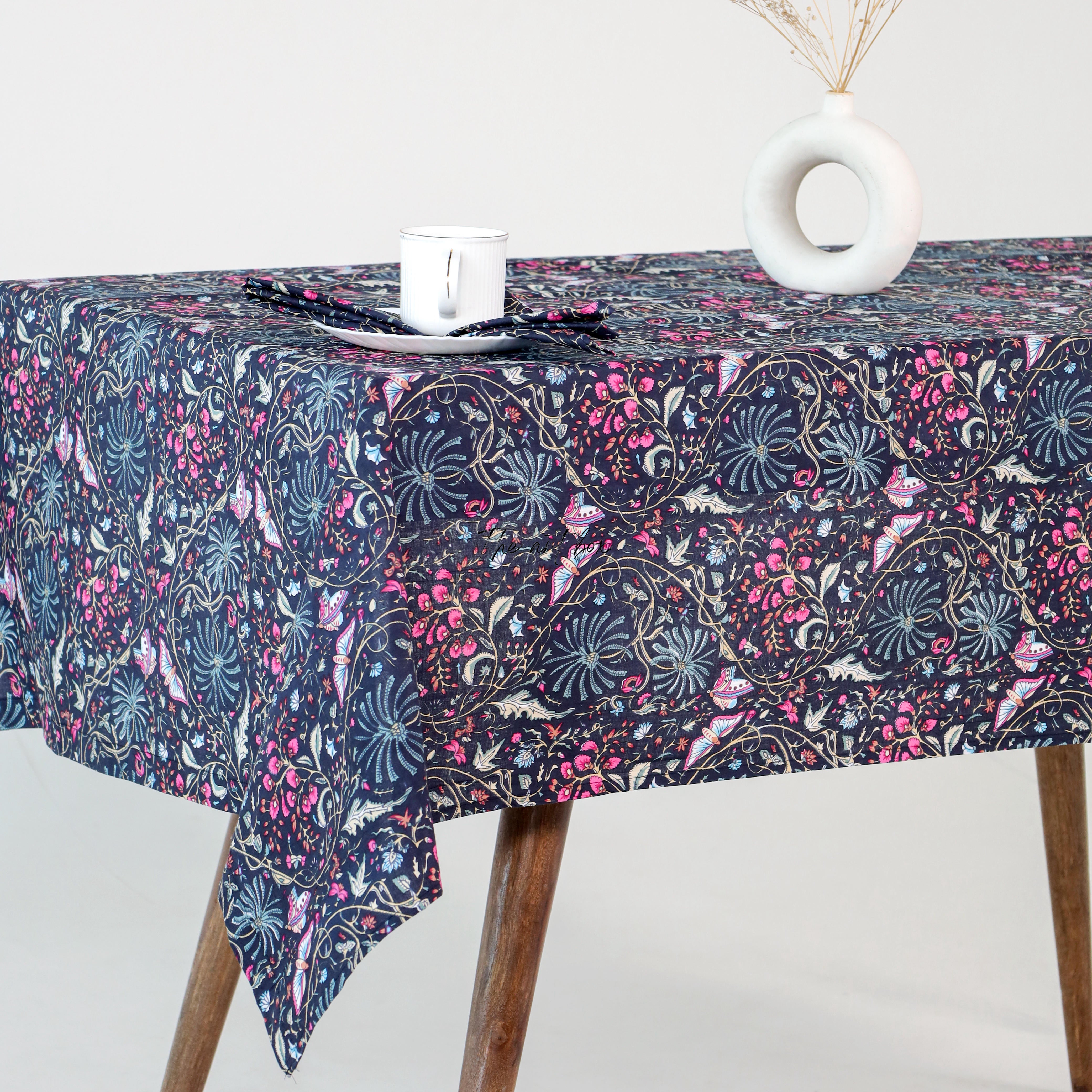 Indigo Blue Table Cloth